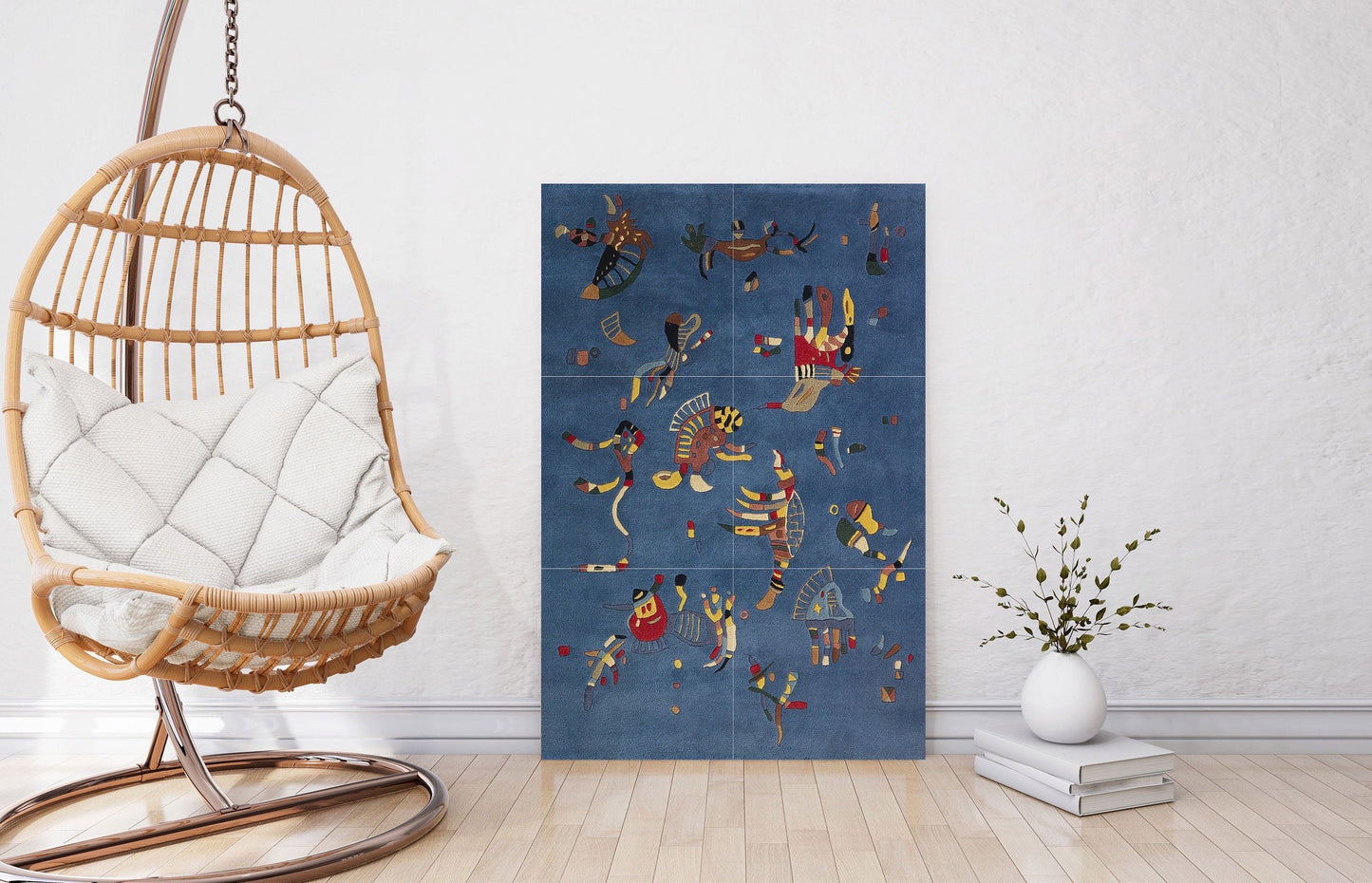 Tile Mural/Mosaic Ceramic Panel of Wassily Kandinsky Bleu de Ciel - Tile Mural - Kandinsky Mural - Kandinsky Wall Art -Kandinsky Tile Mosaic