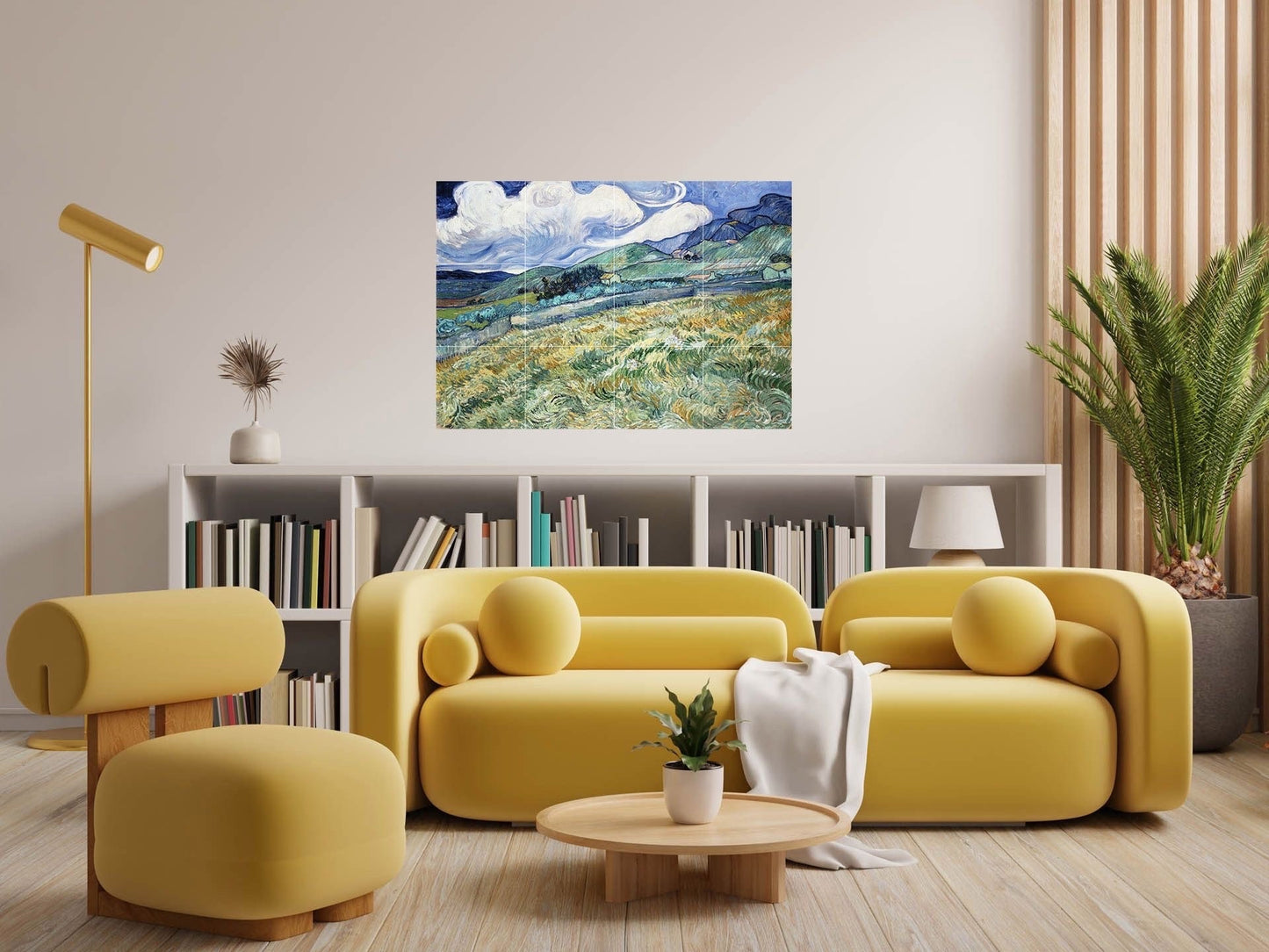 Tile Mural/Mosaic Ceramic Panel of Vincent Van Gogh Painting - Countryside Mural - Van Gogh Print - Countryside Wall Art - Van Gogh Art