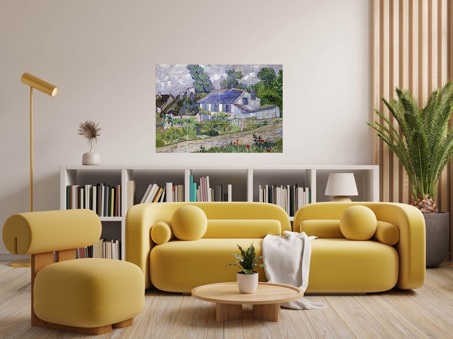 Tile Mural/Mosaic Ceramic Panel of Vincent Van Gogh Painting - Countryside Mural - Van Gogh Print - Countryside Wall Art - Van Gogh Art