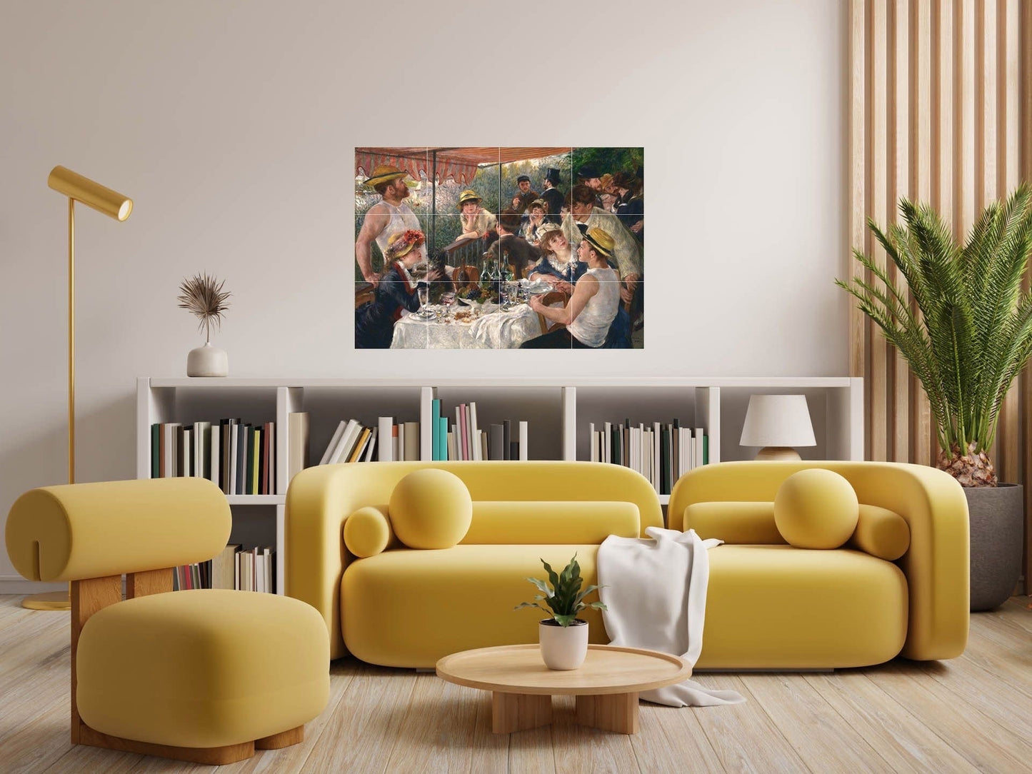 Tile Mural/Mosaic Ceramic Panel of Pierre-Auguste Renoir - Luncheon - Renoir Wall Art - Renoir Painting - Renoir Prints - Renoir Art