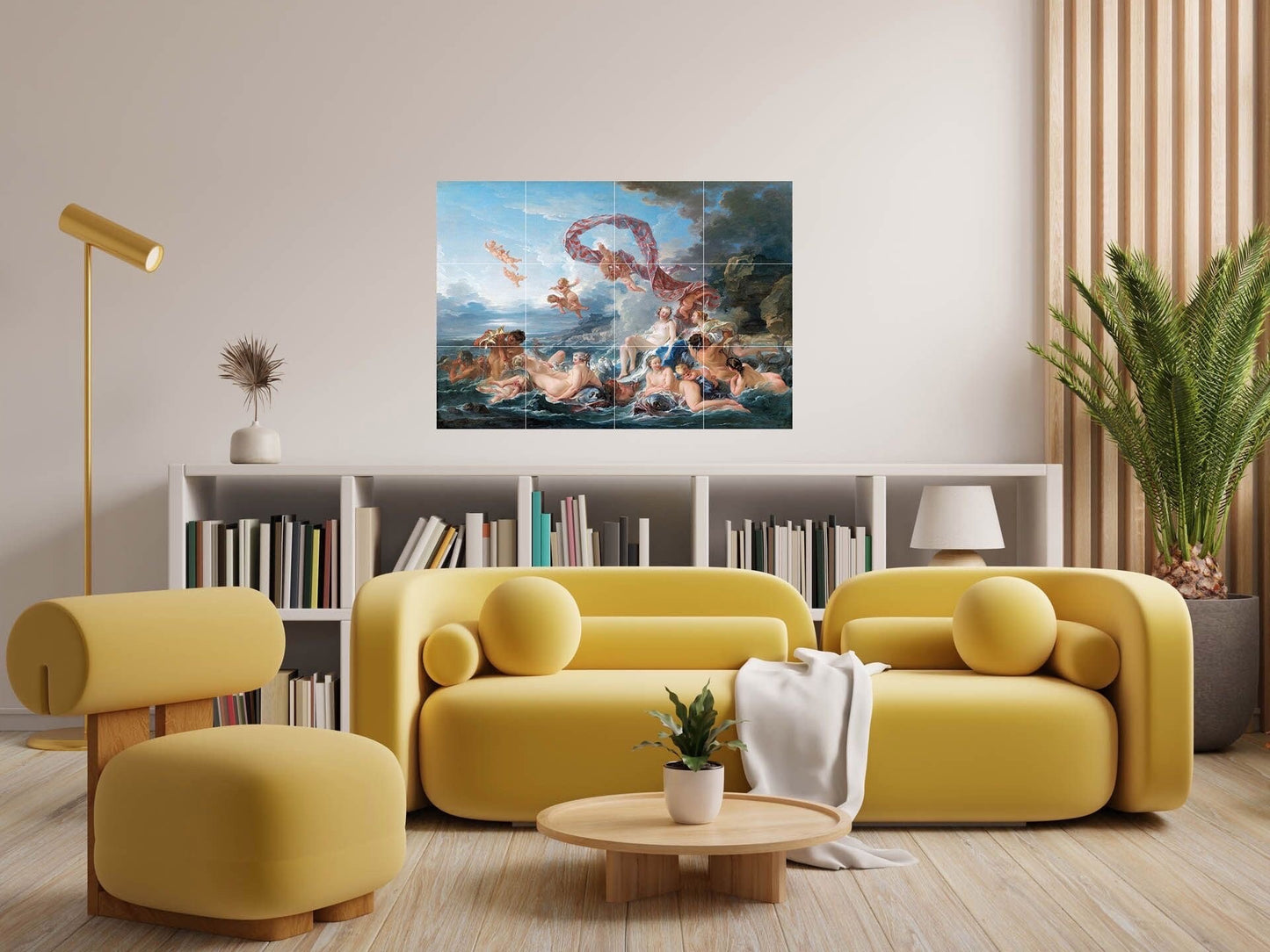 Tile Mural/Mosaic Ceramic Panel of Triumph of Venus Painting - Francois Boucher Wall Art - Rococo Art - Francois Boucher Prints Wall Decal