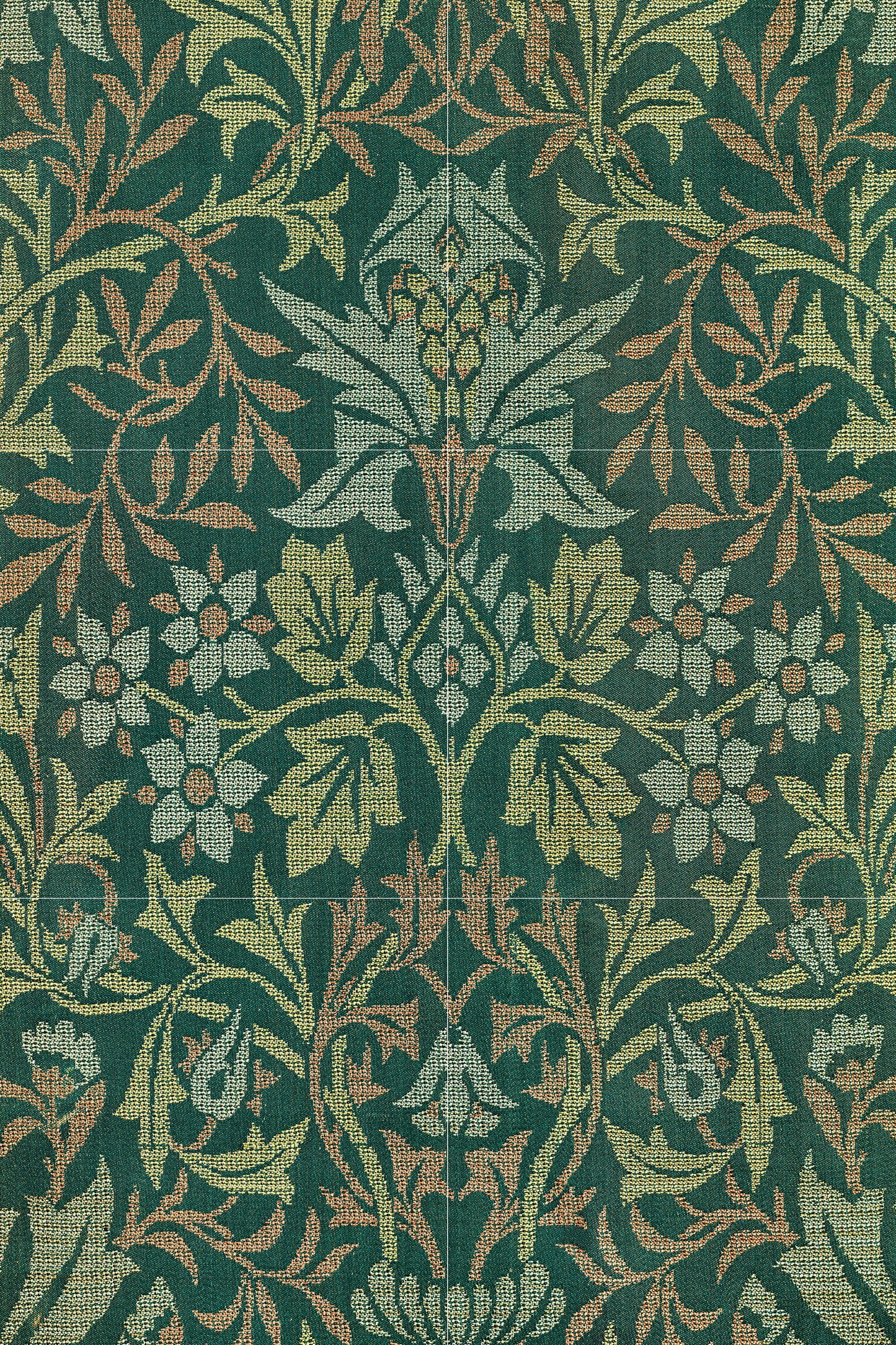 Tile Mural/Mosaic Ceramic Panel of William Morris Flower Garden - William Morris Wall Art - Morris Pattern - Botanical Print - Gloss Tiles