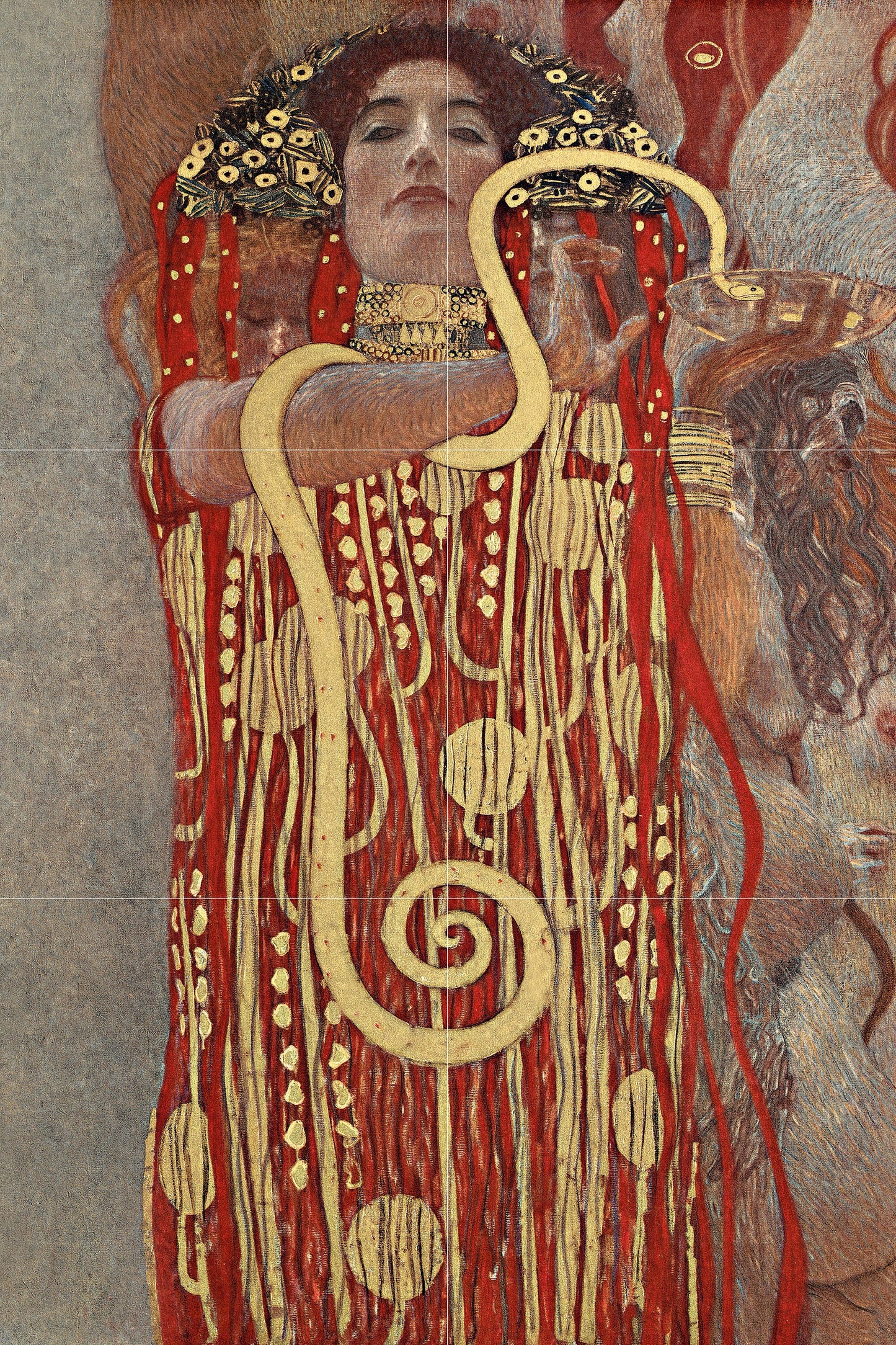 Tile Mural/Mosaic Ceramic Panel of Gustav Klimt Hygieia - Klimt Wall Art - Klimt Art Prints - Klimt Painting - Gustav Klimt Mural