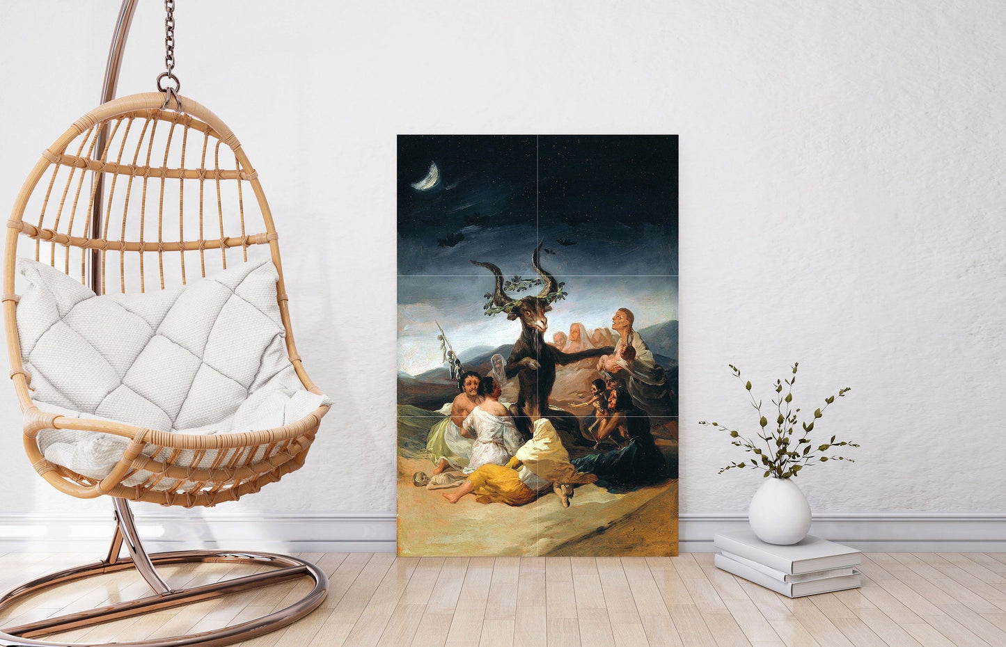 Tile Mural/Mosaic Ceramic Panel of Francisco de Goya Sabbath of Witches - Goya Painting - Goya Wall Art -Goya Prints - Goya Art Print Mural