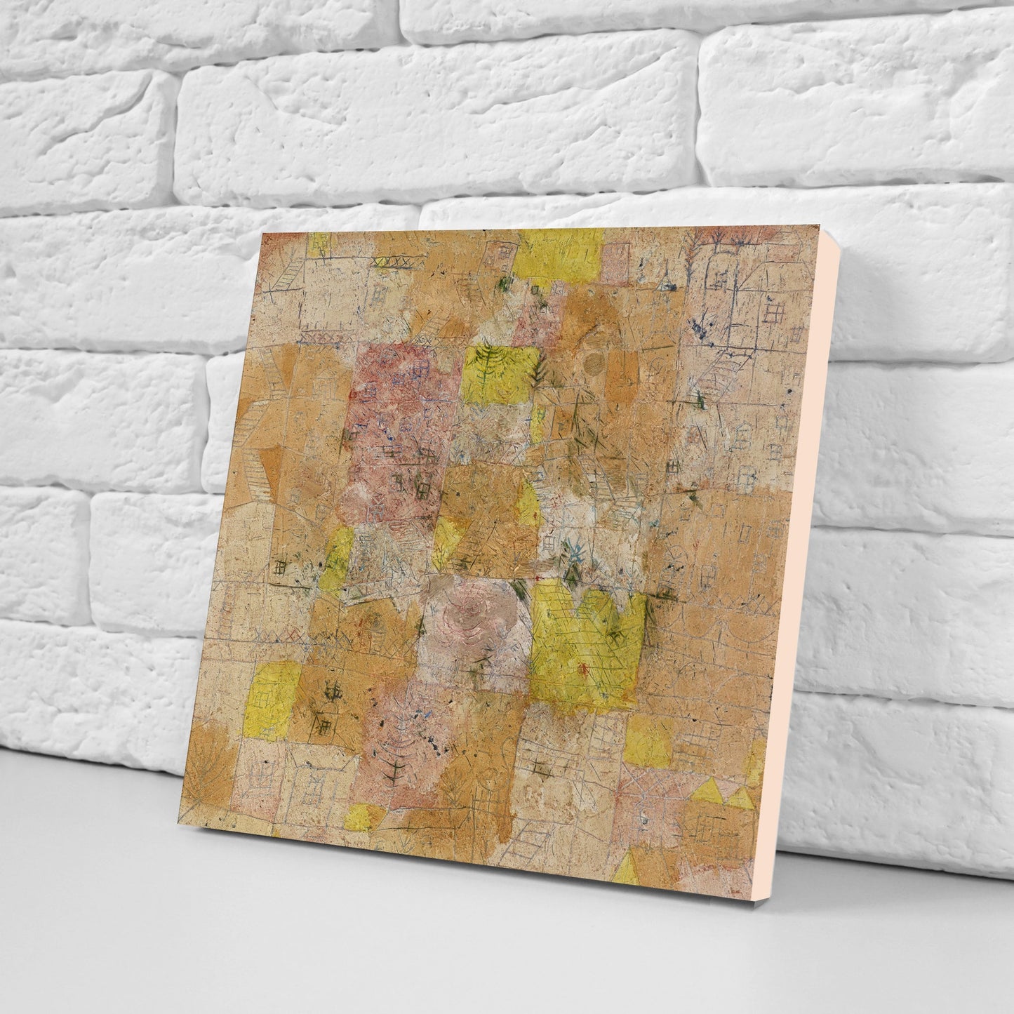 Paul Klee Set of 3 Ceramic tiles, Ceramic Decor Tiles, Kitchen Backsplash Tiles, Bathroom Tiles, Paul Klee wall art, Paul Klee print
