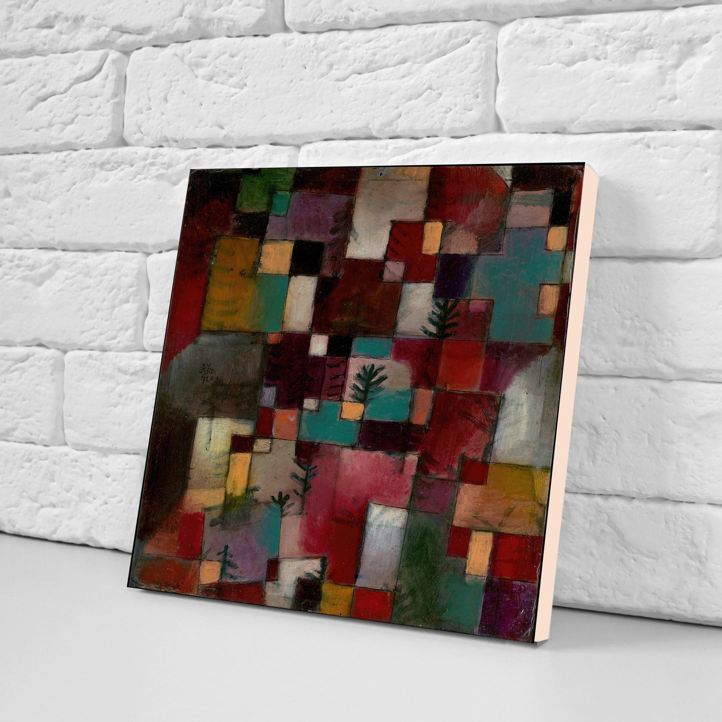 Paul Klee Set of 3 Ceramic tiles, Ceramic Decor Tiles, Kitchen Backsplash Tiles, Bathroom Tiles, Paul Klee wall art, Paul Klee print
