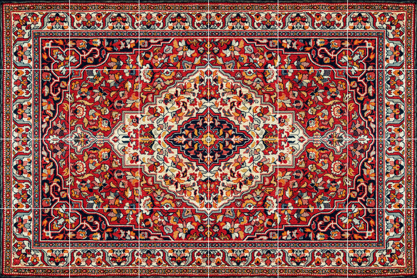 Tile Mural/Mosaic Ceramic Panel of Arabic Pattern - Arabic art decor - Islamic Art - Arabesque art - Tile Mural - Home Decor -Tile Mosaic