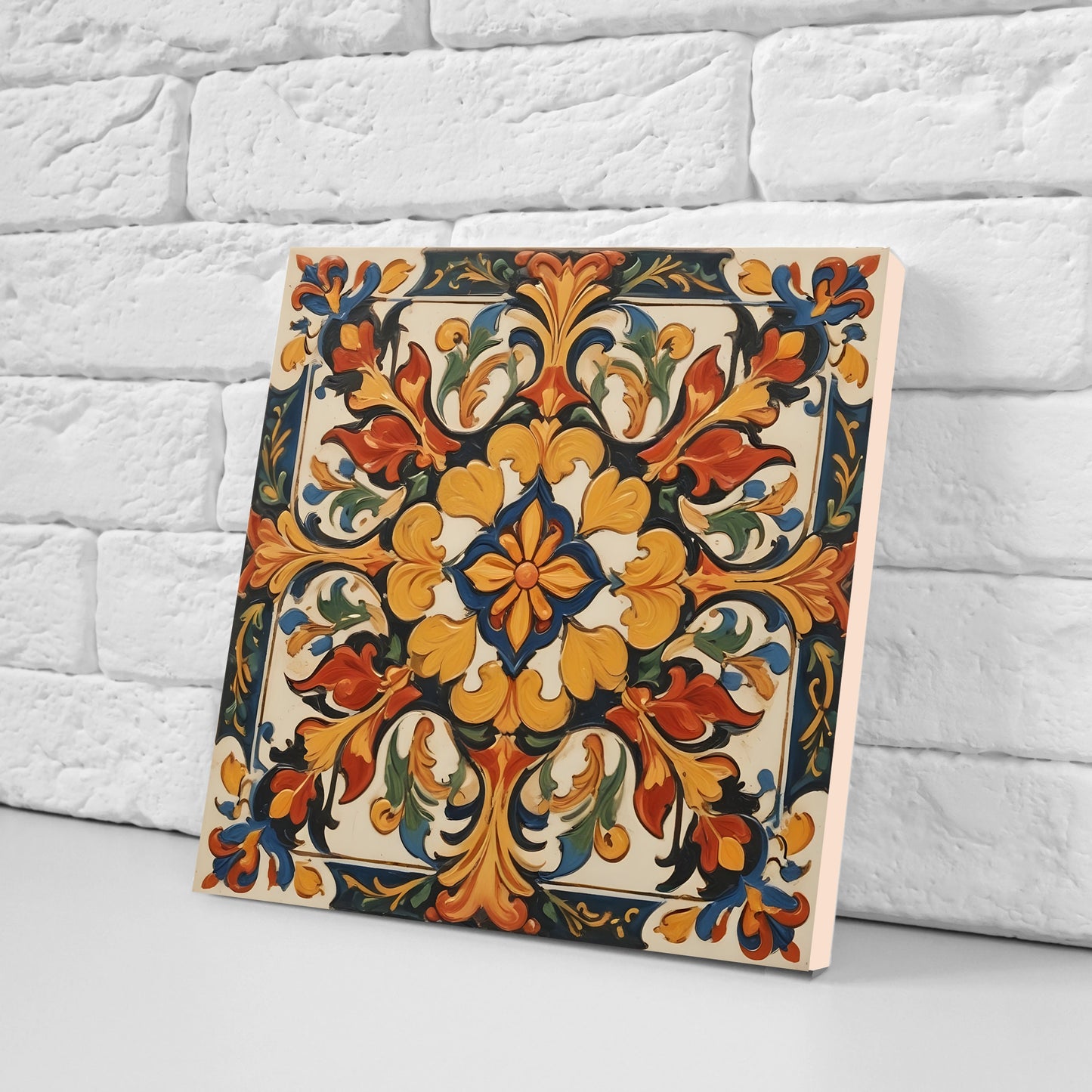 Sicilian Ceramic tiles - Set of 3 Sicilian Wall Decor Tiles - Kitchen Backsplash Tiles, Bathroom Tiles, Sicilian ceramics, Shower tiles