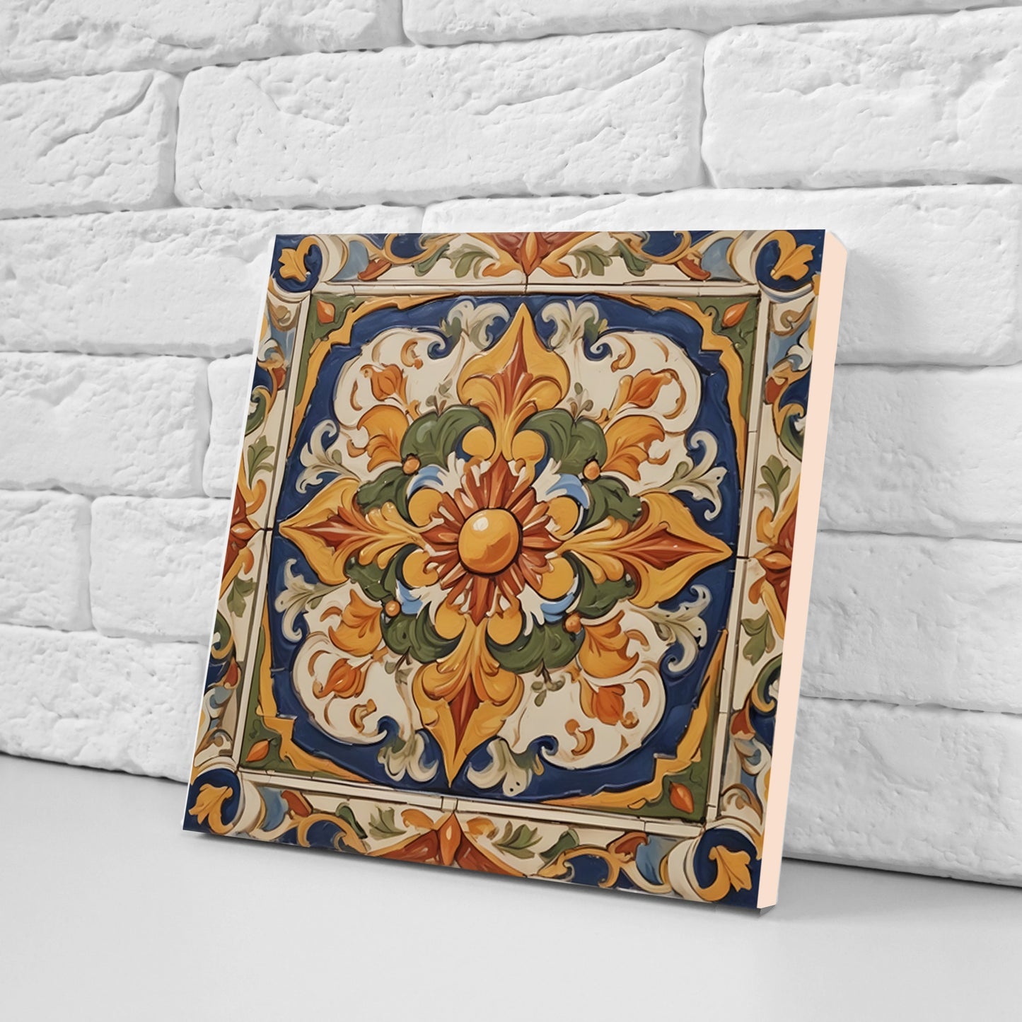 Sicilian Ceramic tiles - Set of 3 Sicilian Wall Decor Tiles - Kitchen Backsplash Tiles, Bathroom Tiles, Sicilian ceramics, Shower tiles