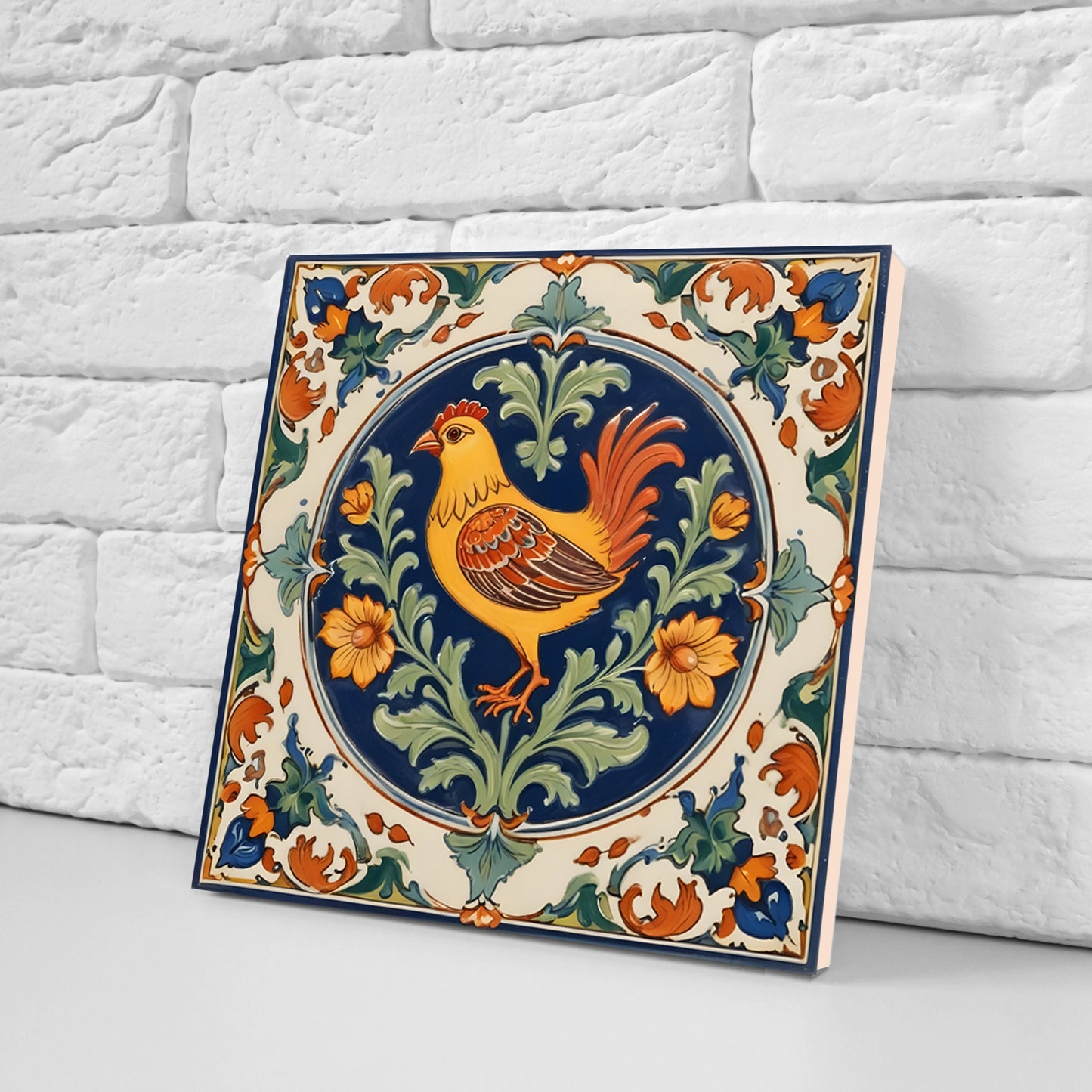 Sicilian Ceramic tiles - Set of 3 Sicilian Wall Decor Tiles - Kitchen Backsplash Tiles, Bathroom Tiles, Sicilian ceramics, Shower tiles