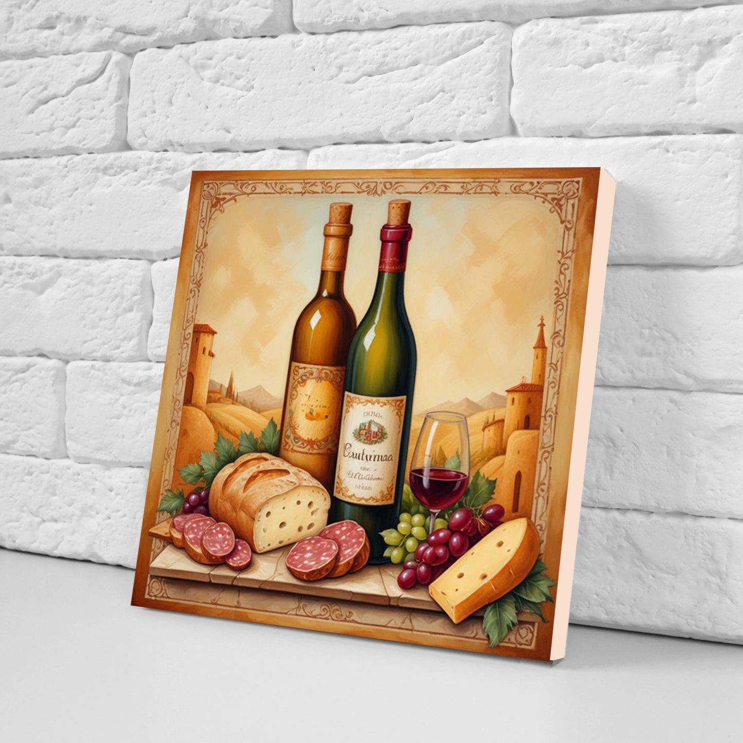 Tuscany Ceramic tiles - Set of 3 Tuscany Wall Decor Tiles - Kitchen Backsplash Tiles, Bathroom Tiles, Tuscany ceramics, Shower tiles