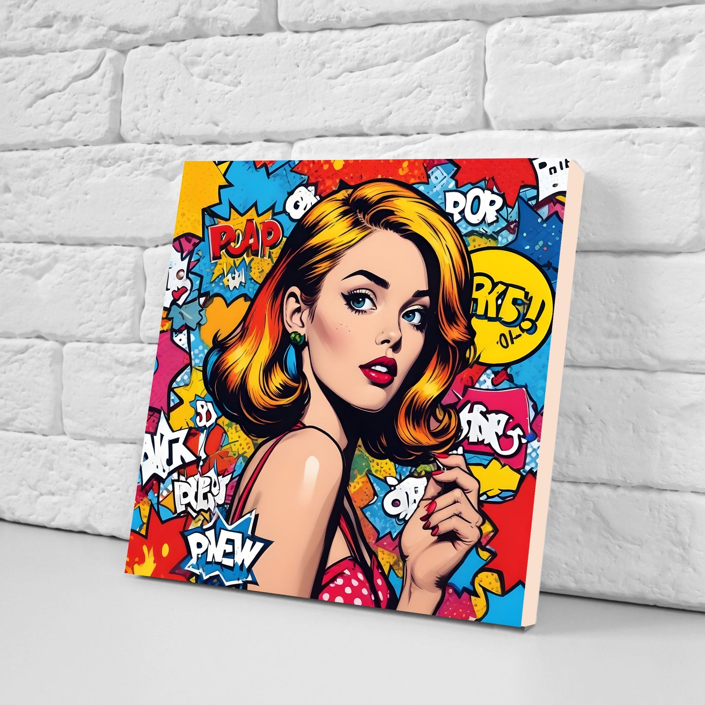 Pop Art Ceramic tiles - Set of 3 Ceramic Wall Decor Tiles - Pop Art wall print -Pop Art wall tiles -Kitchen Backsplash Tiles, Bathroom Tiles