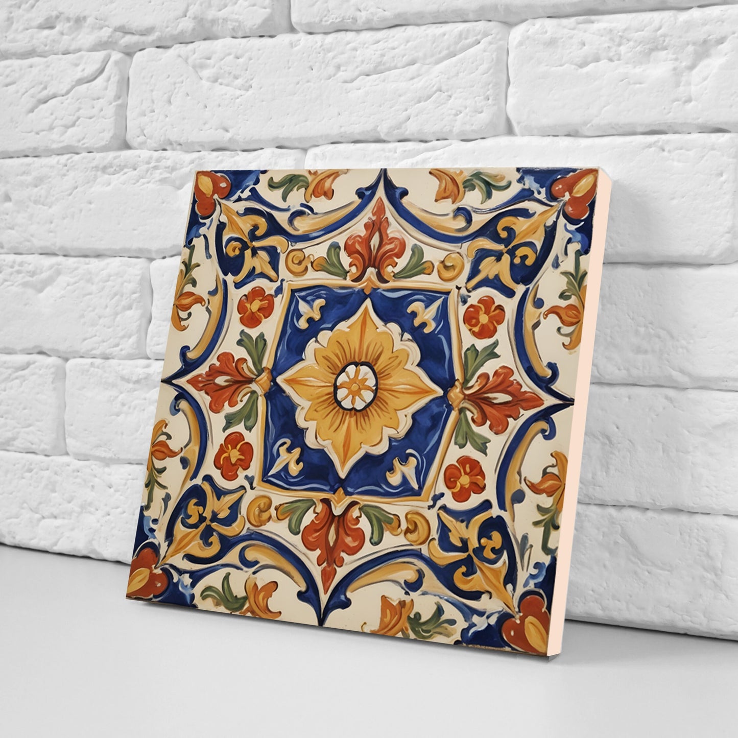 Sicilian Ceramic tiles - Set of 3 Sicilian Wall Decor Tiles - Kitchen Backsplash Tiles, Bathroom Tiles, Sicilian ceramics, Shower tiles