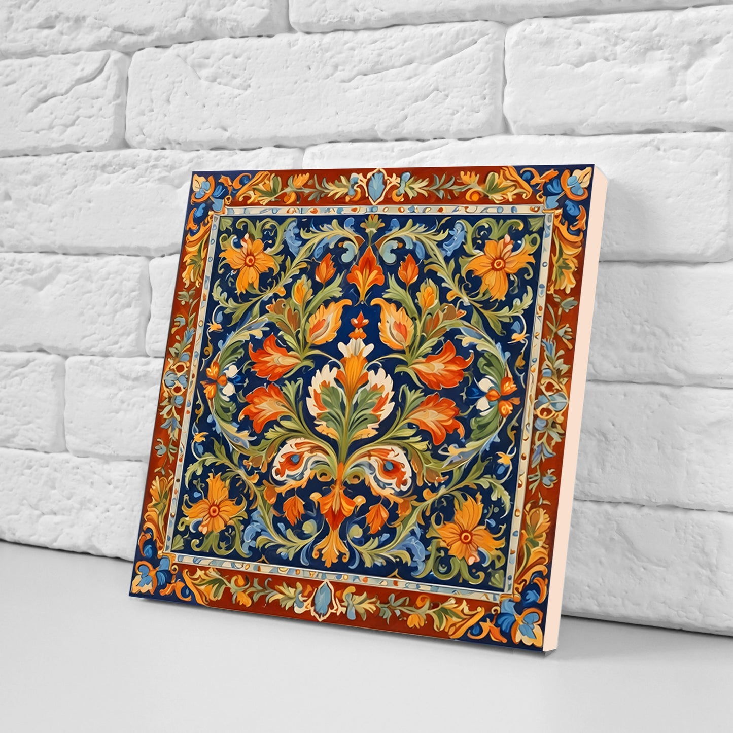 Sicilian Ceramic tiles - Set of 3 Sicilian Wall Decor Tiles - Kitchen Backsplash Tiles, Bathroom Tiles, Sicilian ceramics, Shower tiles