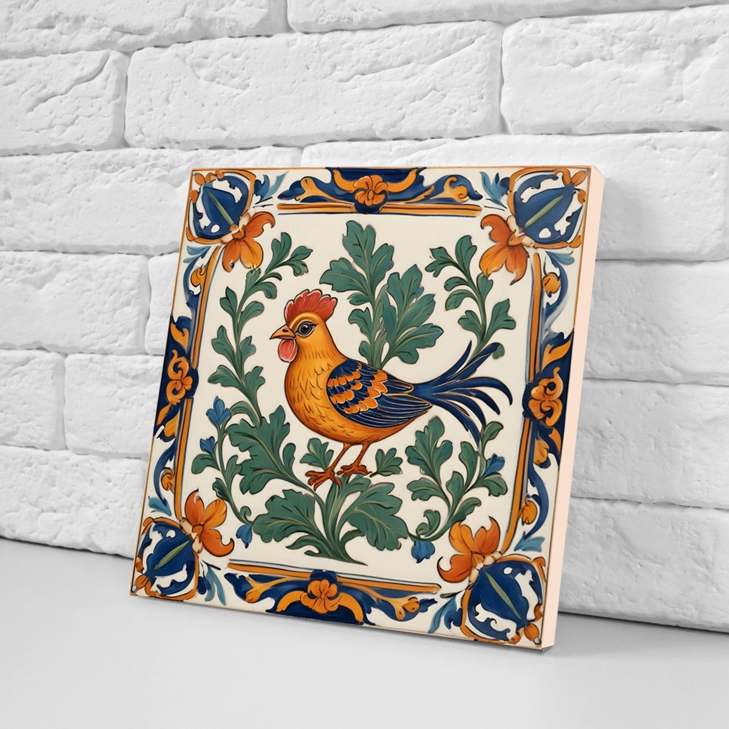Sicilian Ceramic tiles - Set of 3 Sicilian Wall Decor Tiles - Kitchen Backsplash Tiles, Bathroom Tiles, Sicilian ceramics, Shower tiles