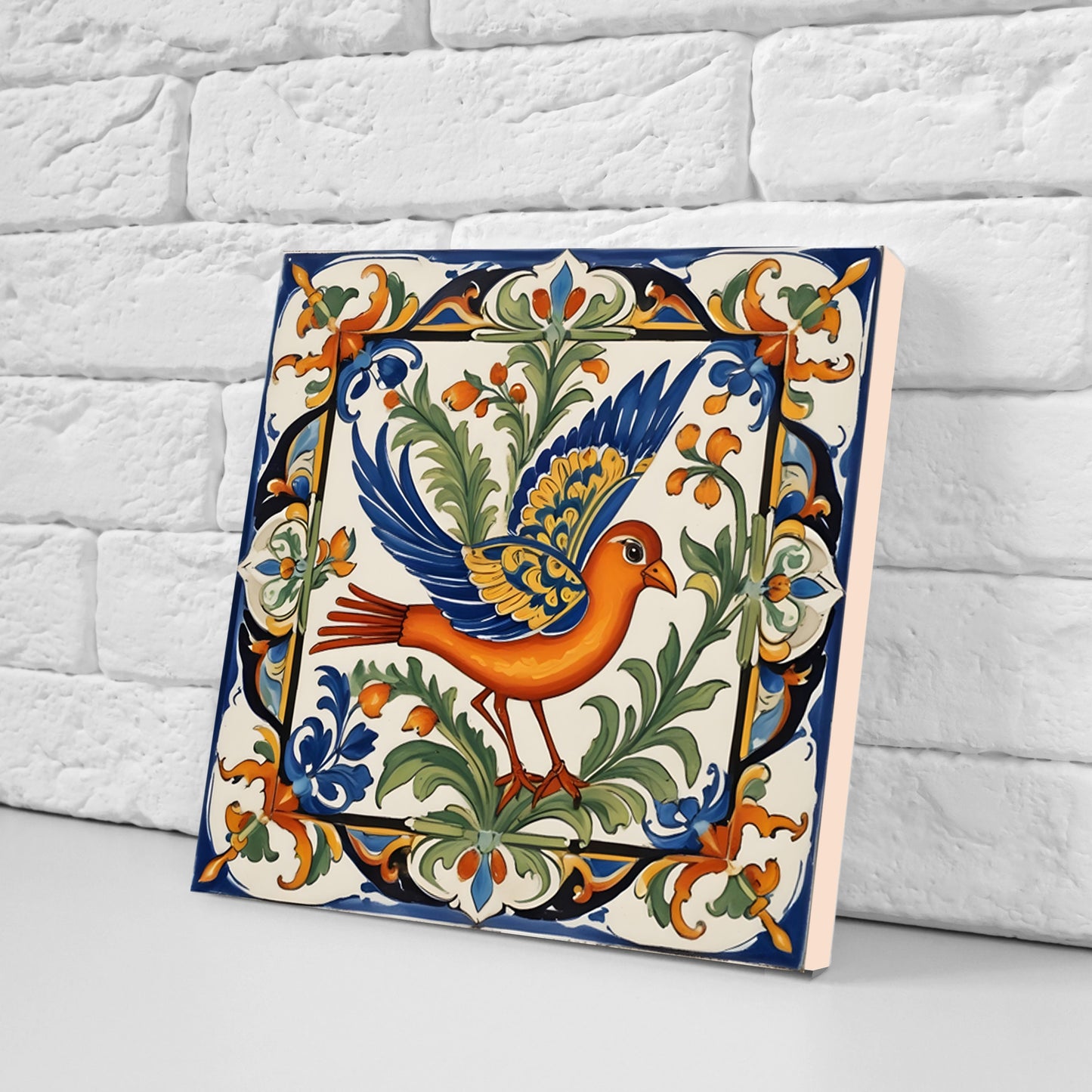 Sicilian Ceramic tiles - Set of 3 Sicilian Wall Decor Tiles - Kitchen Backsplash Tiles, Bathroom Tiles, Sicilian ceramics, Shower tiles