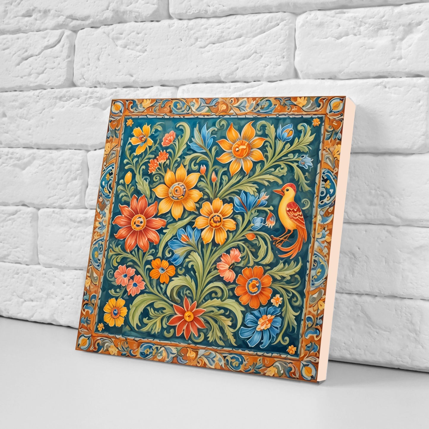 Sicilian Ceramic tiles - Set of 3 Sicilian Wall Decor Tiles - Kitchen Backsplash Tiles, Bathroom Tiles, Sicilian ceramics, Shower tiles