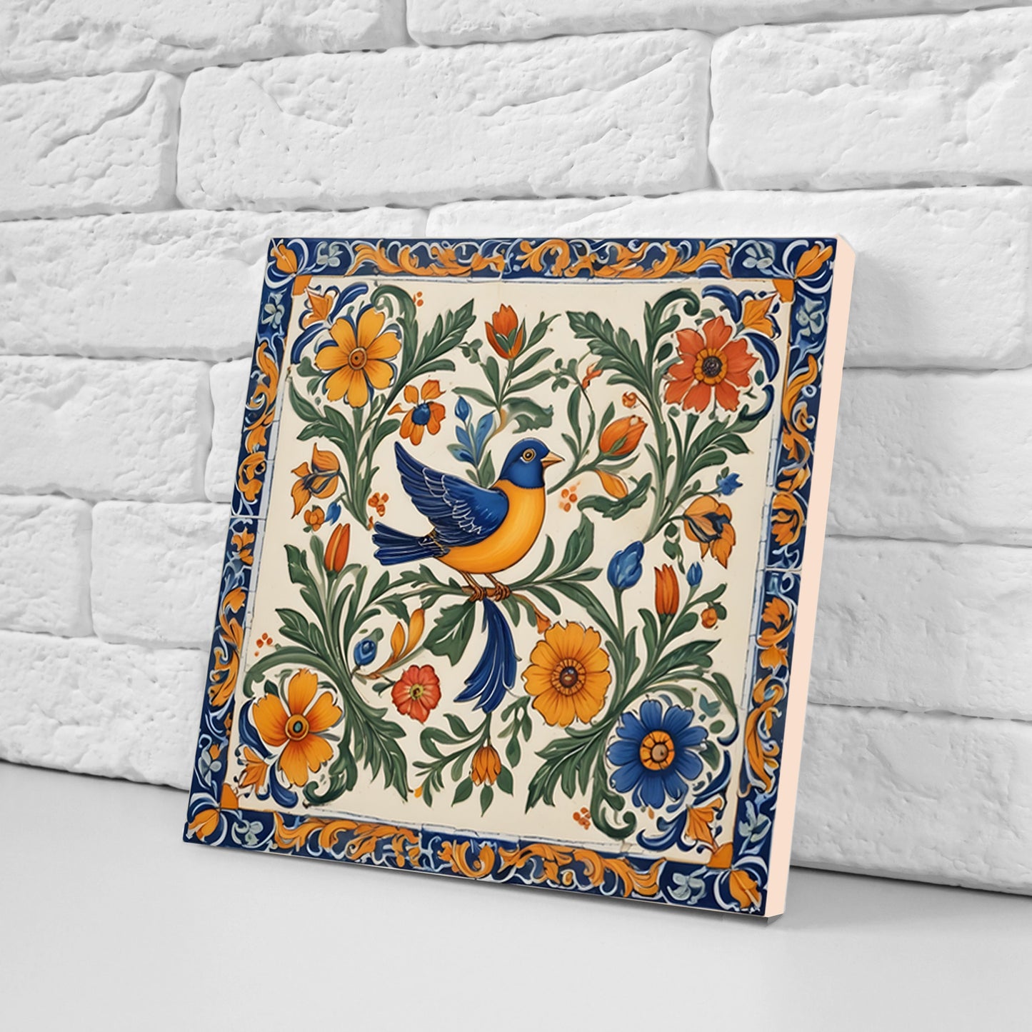 Sicilian Ceramic tiles - Set of 3 Sicilian Wall Decor Tiles - Kitchen Backsplash Tiles, Bathroom Tiles, Sicilian ceramics, Shower tiles