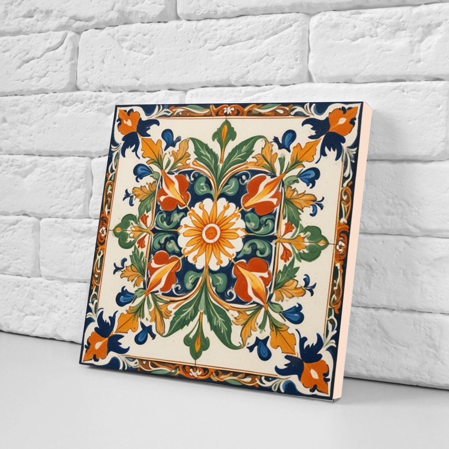 Sicilian Ceramic tiles - Set of 3 Sicilian Wall Decor Tiles - Kitchen Backsplash Tiles, Bathroom Tiles, Sicilian ceramics, Shower tiles