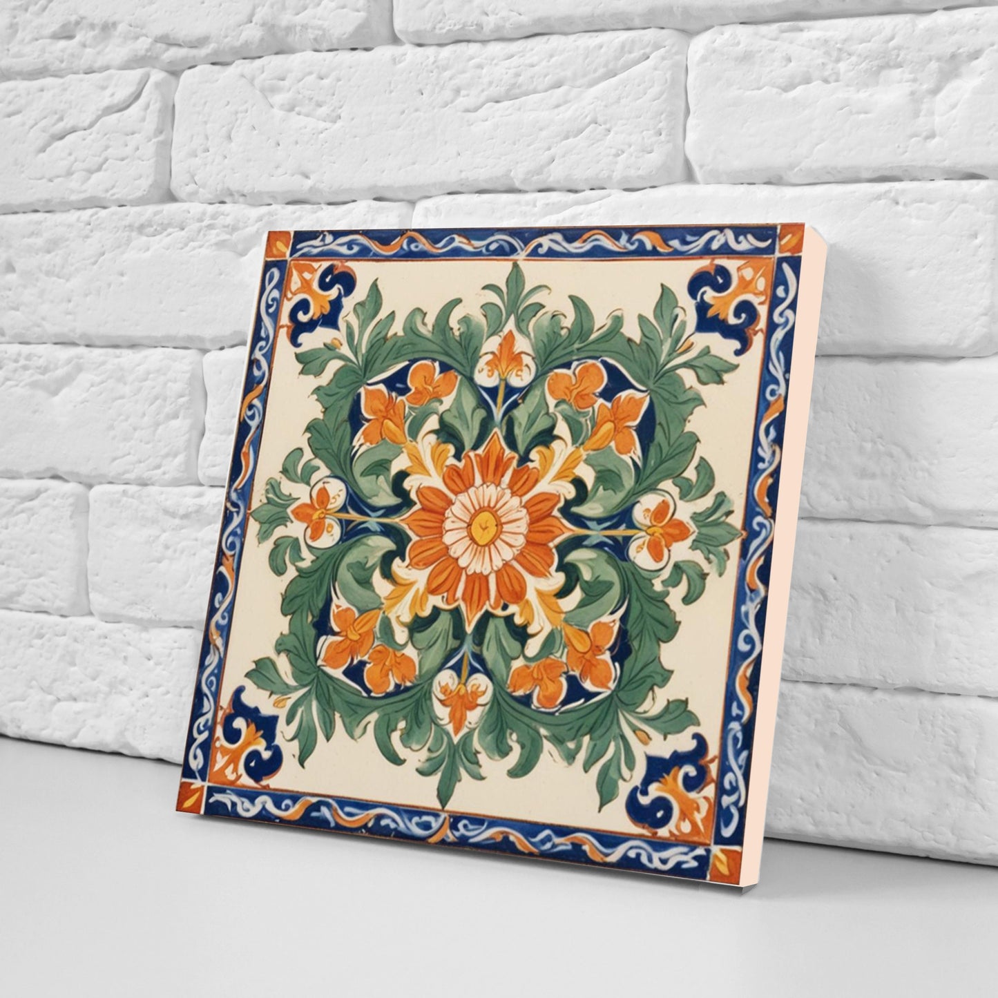 Sicilian Ceramic tiles - Set of 3 Sicilian Wall Decor Tiles - Kitchen Backsplash Tiles, Bathroom Tiles, Sicilian ceramics, Shower tiles