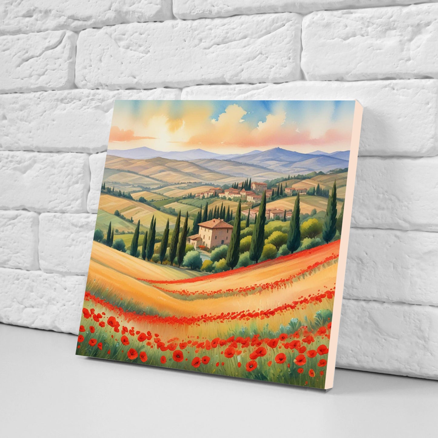 Tuscany Ceramic tiles - Set of 3 Tuscany Wall Decor Tiles - Kitchen Backsplash Tiles, Bathroom Tiles, Tuscany ceramics, Shower tiles