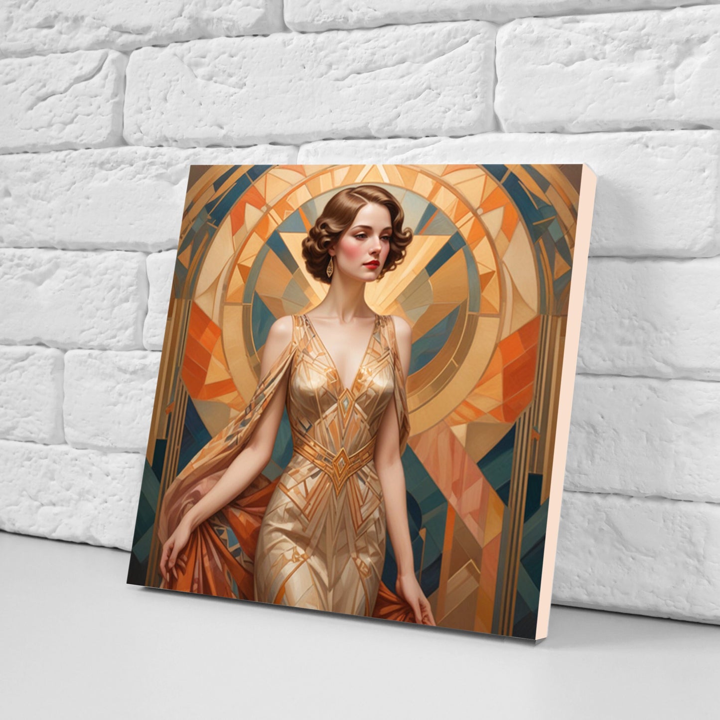 Art Deco Ceramic tiles - Set of 3 Art Deco Wall Decor Tiles - Kitchen Backsplash Tiles, Bathroom Tiles, Decorative Tiles, Shower Tiles