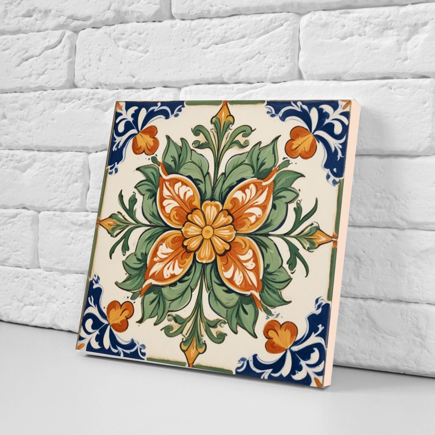 Sicilian Ceramic tiles - Set of 3 Sicilian Wall Decor Tiles - Kitchen Backsplash Tiles, Bathroom Tiles, Sicilian ceramics, Shower tiles