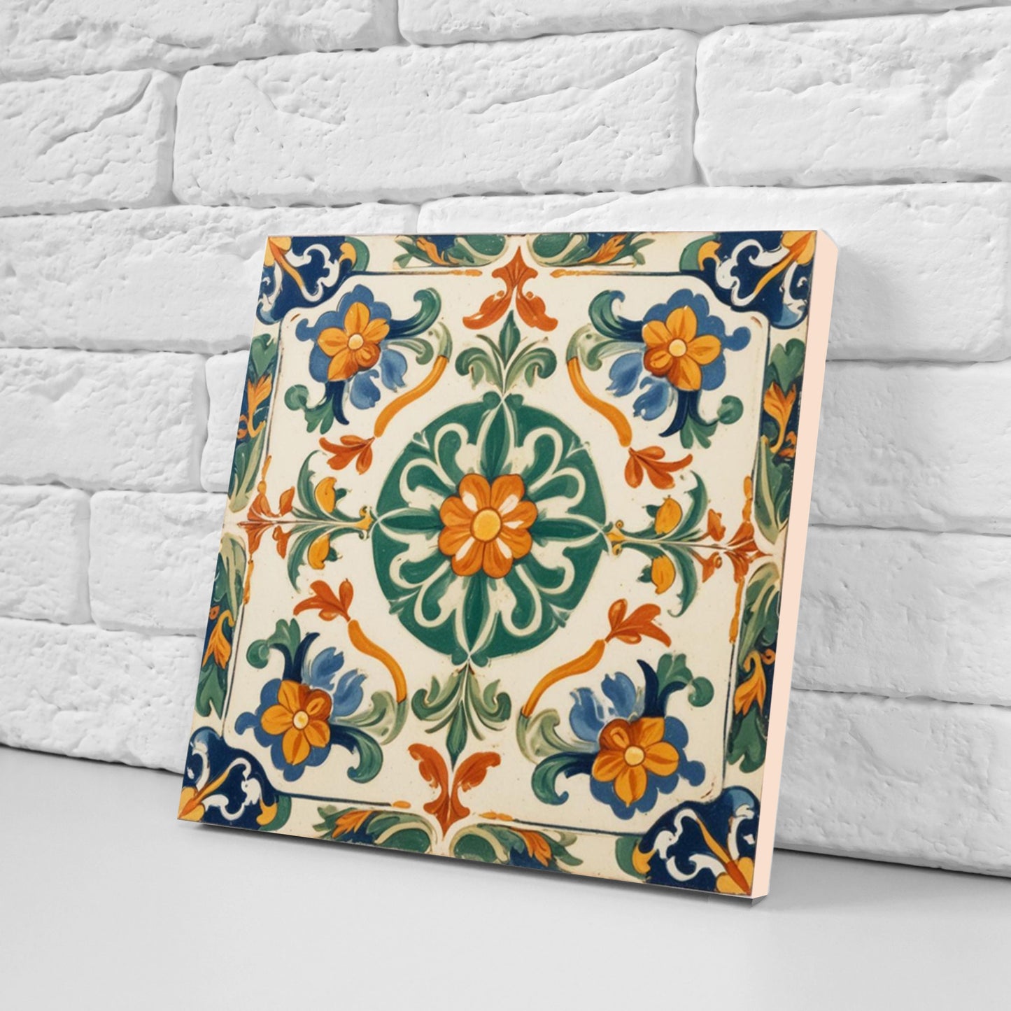 Sicilian Ceramic tiles - Set of 3 Sicilian Wall Decor Tiles - Kitchen Backsplash Tiles, Bathroom Tiles, Sicilian ceramics, Shower tiles