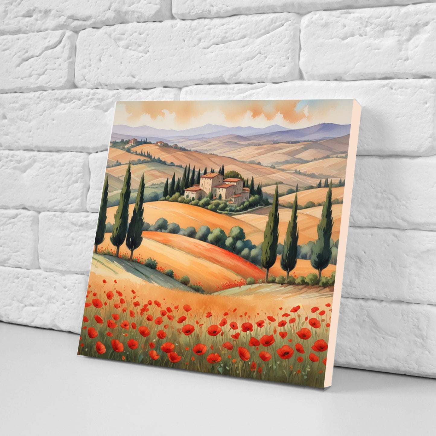 Tuscany Ceramic tiles - Set of 3 Tuscany Wall Decor Tiles - Kitchen Backsplash Tiles, Bathroom Tiles, Tuscany ceramics, Shower tiles
