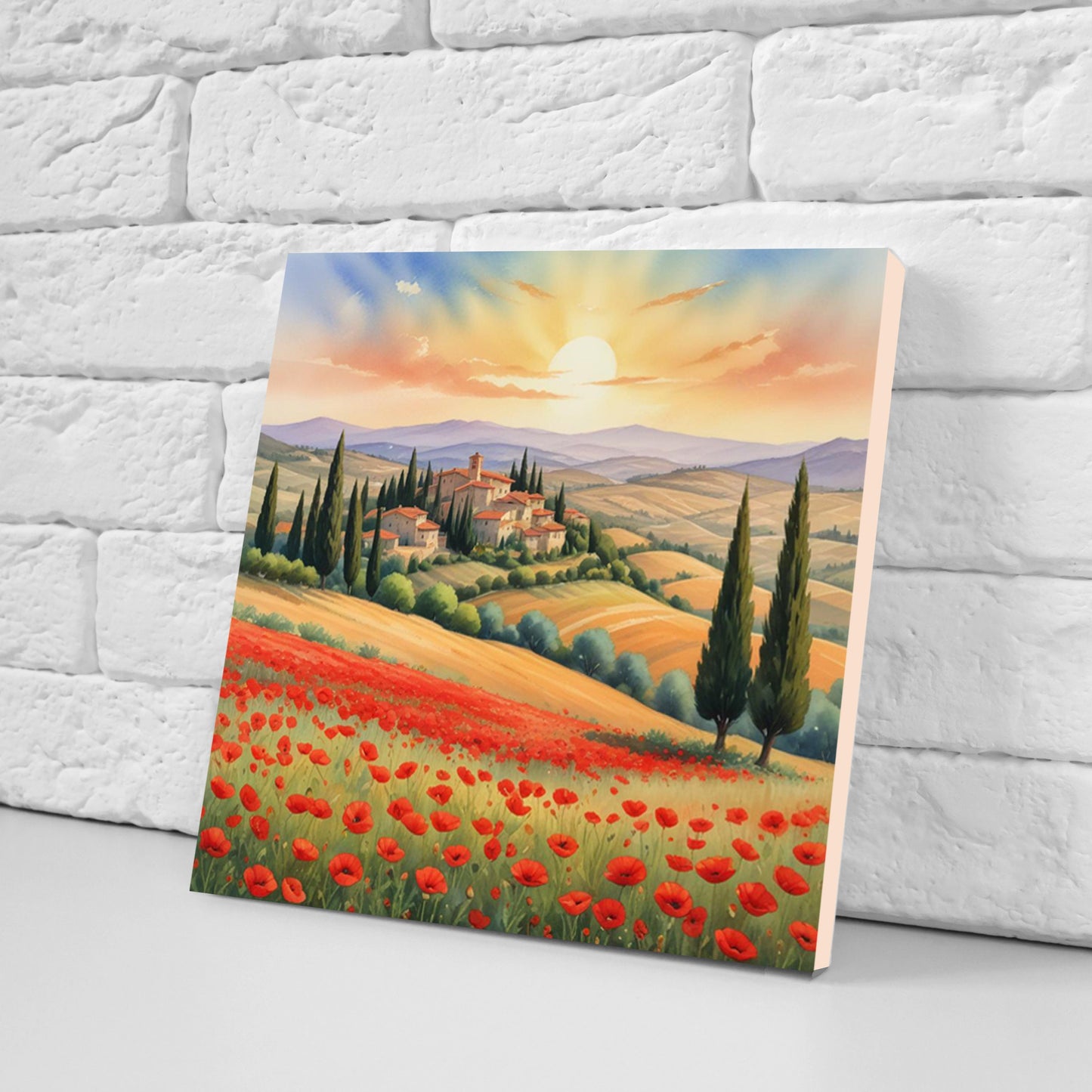Tuscany Ceramic tiles - Set of 3 Tuscany Wall Decor Tiles - Kitchen Backsplash Tiles, Bathroom Tiles, Tuscany ceramics, Shower tiles