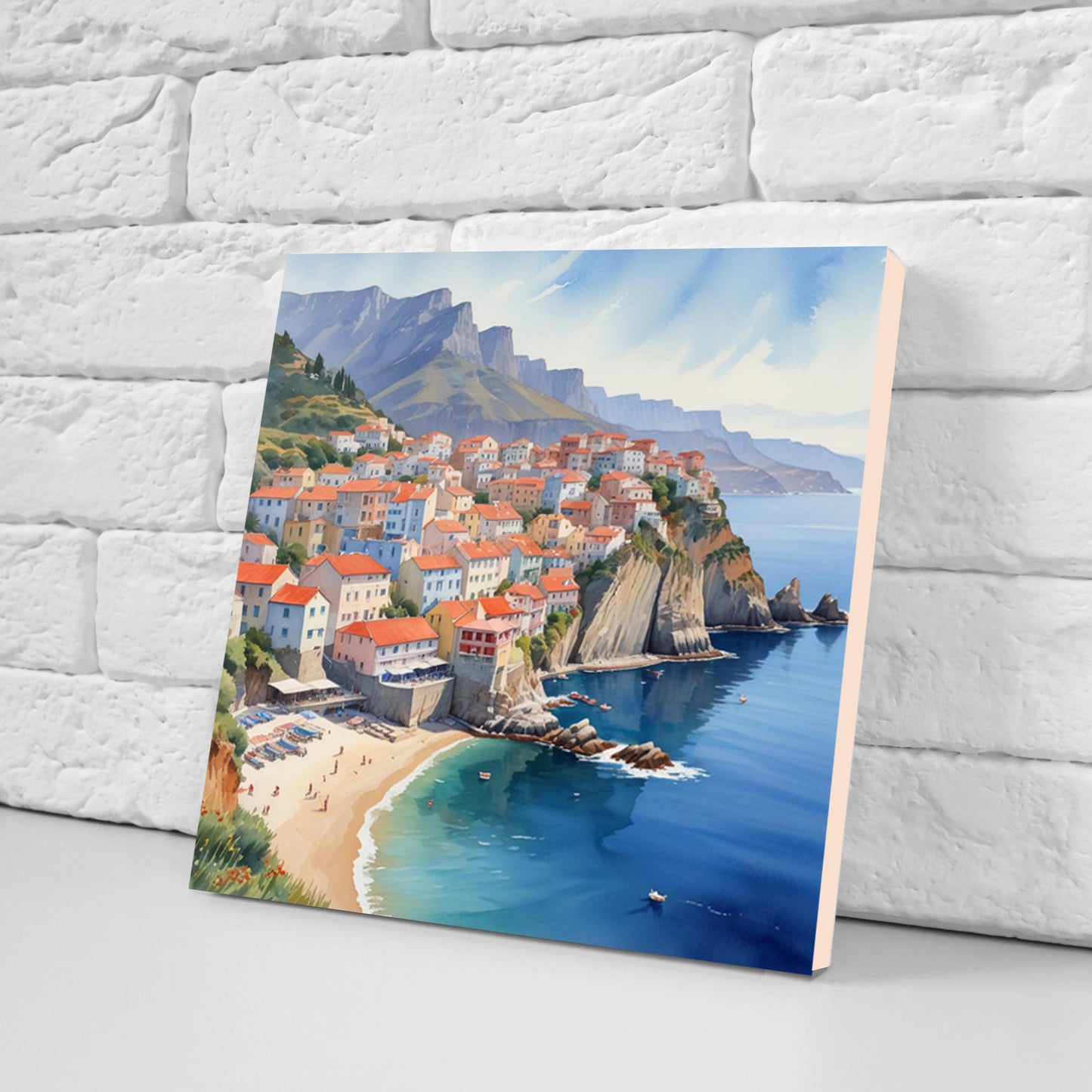 Amalfi Ceramic tiles - Set of 3 Amalfi Wall Decor Tiles - Kitchen Backsplash Tiles, Bathroom Tiles, Amalfi ceramics, Shower tiles, wall tile