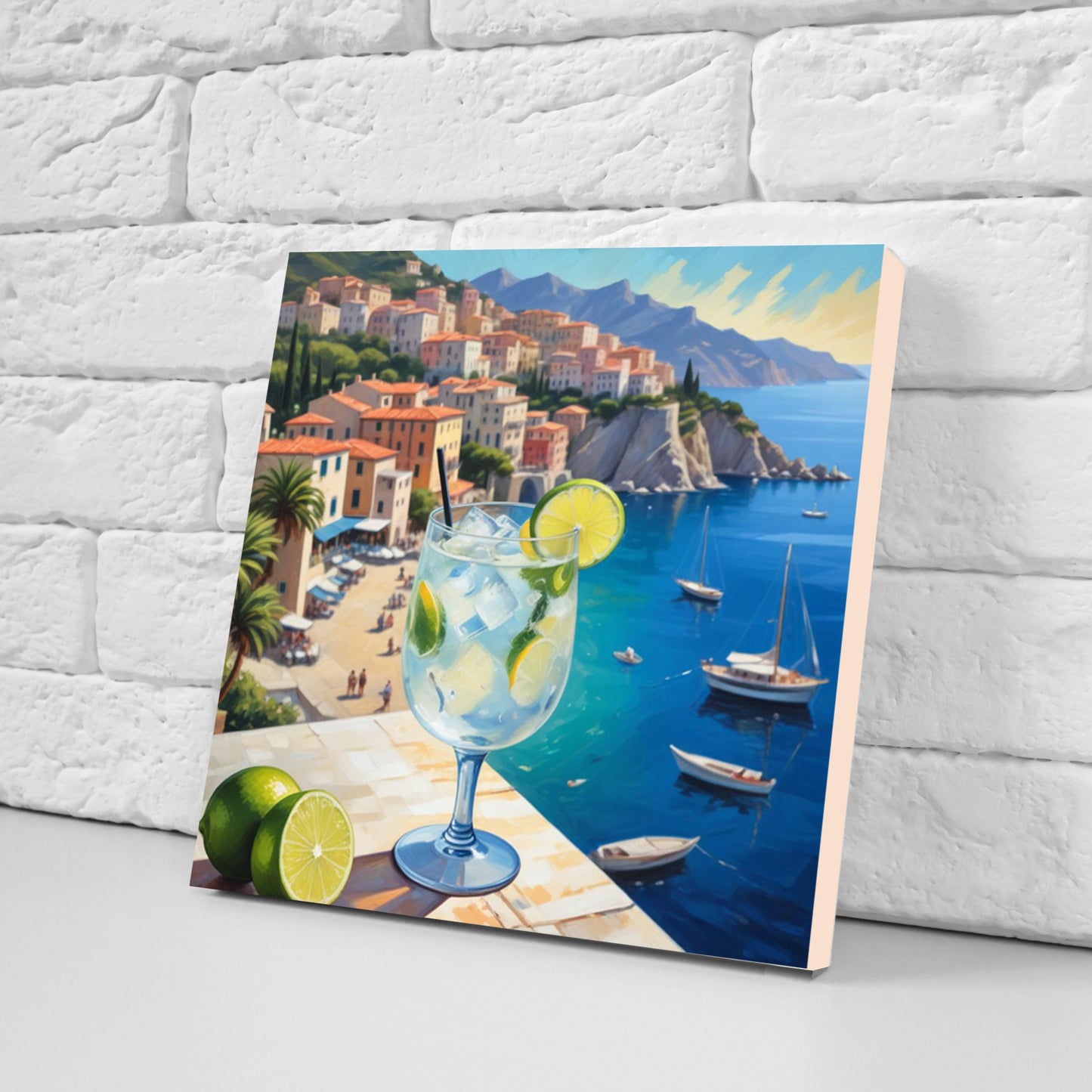 Italian Majolica Tiles - Set of 3 Italian Wall Decor Tiles - Kitchen Backsplash Tiles, Table Decorative Tiles, Bathroom Tiles, Coaster
