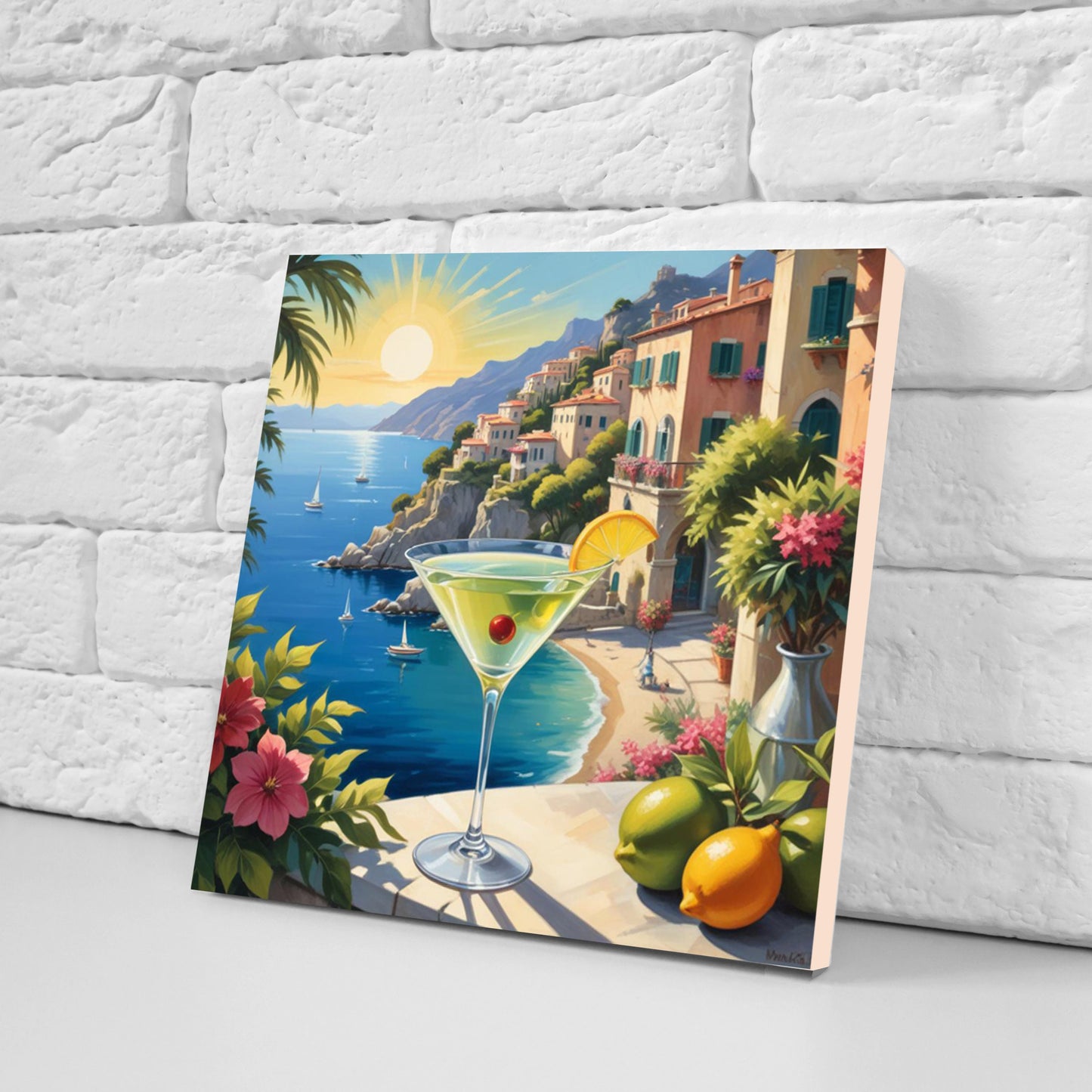 Italian Majolica Tiles - Set of 3 Italian Wall Decor Tiles - Kitchen Backsplash Tiles, Table Decorative Tiles, Bathroom Tiles, Coaster