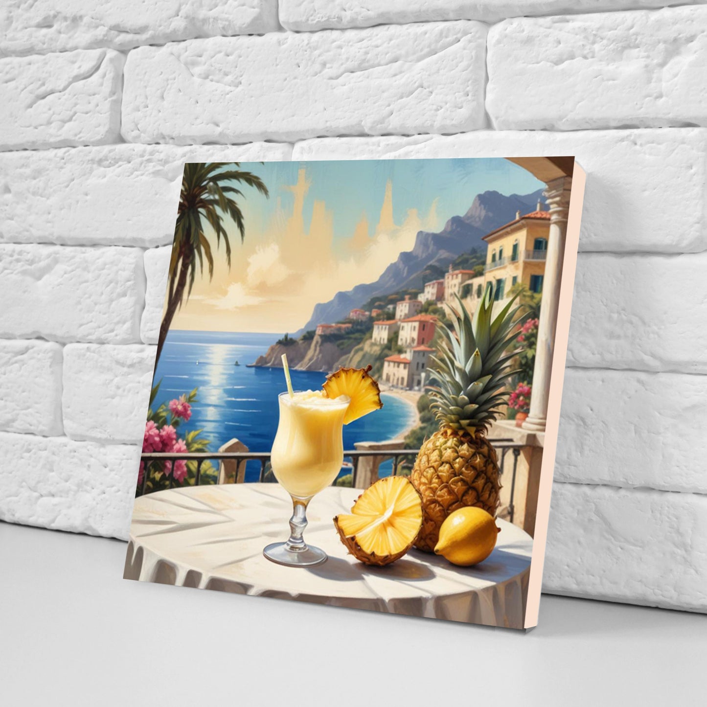 Italian Majolica Tiles - Set of 3 Italian Wall Decor Tiles - Kitchen Backsplash Tiles, Table Decorative Tiles, Bathroom Tiles, Coaster