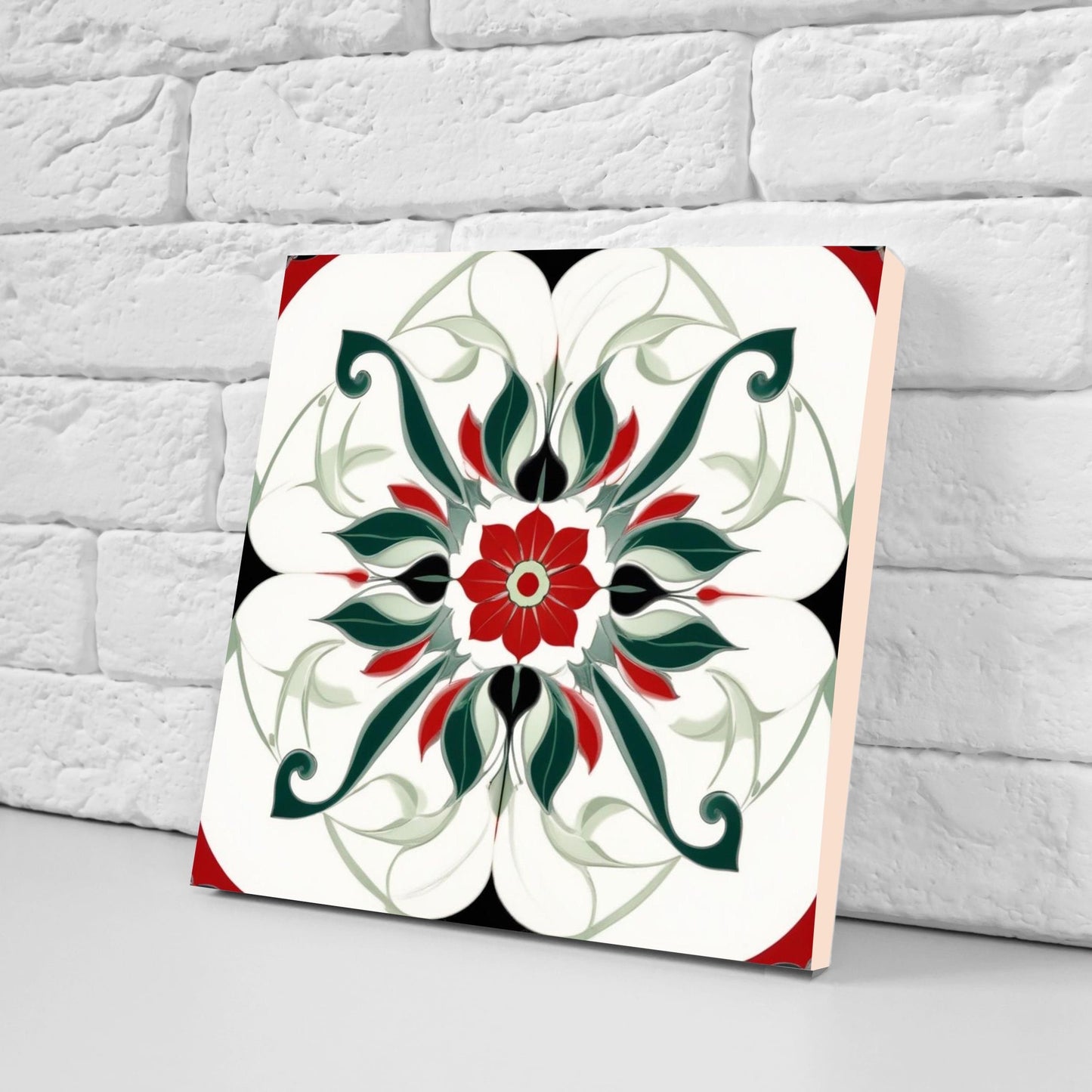 Spanish Ceramic Tiles - Set of 2 Spanish Wall Decor Tiles - Kitchen Backsplash Tiles, Table Decorative Tiles, Bathroom Tiles, Coaster