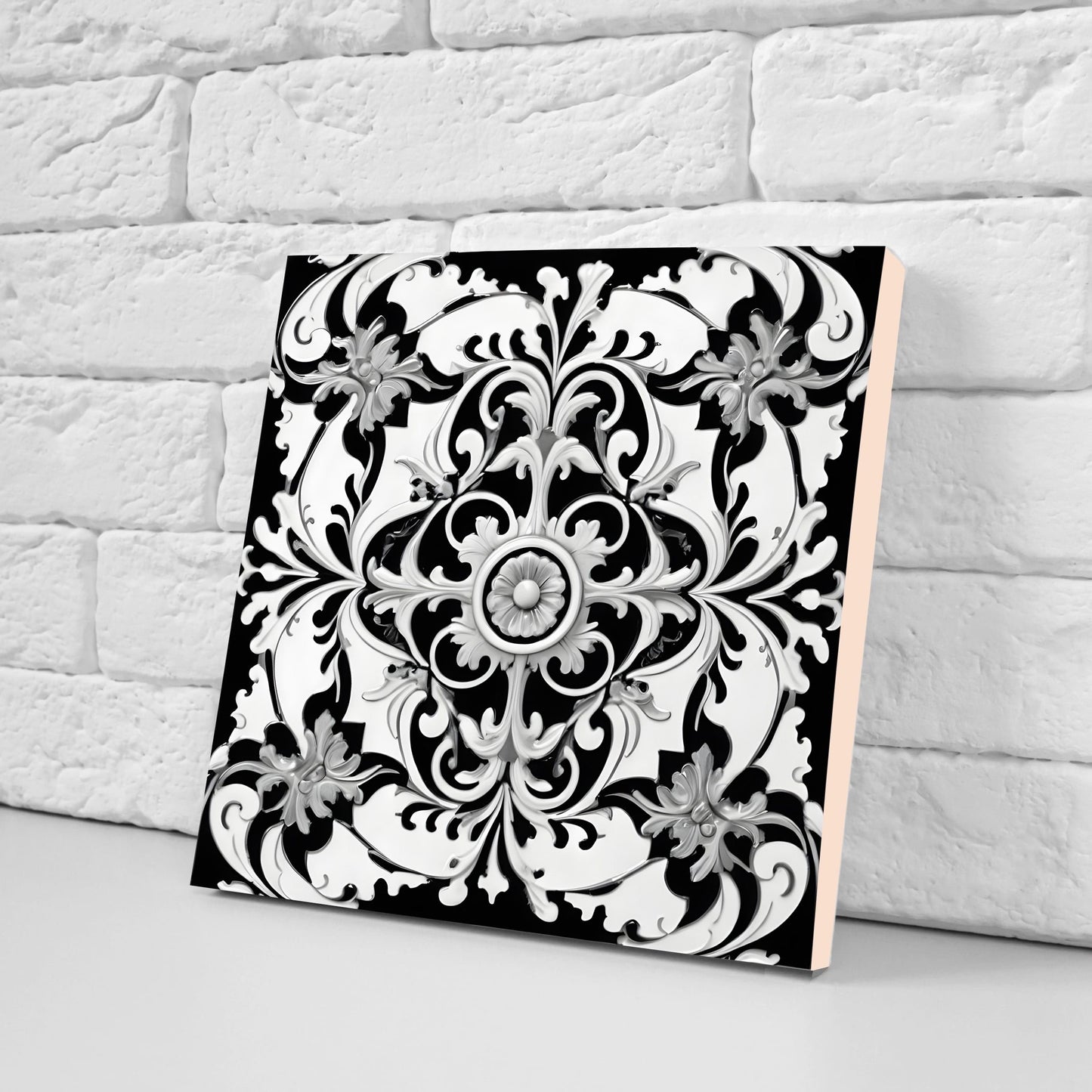 Victorian Tiles - Set of 2 Victorian Wall Decor Ceramic Tiles - Kitchen Backsplash Tiles, Table Decorative Tiles, Bathroom Tiles, Coaster