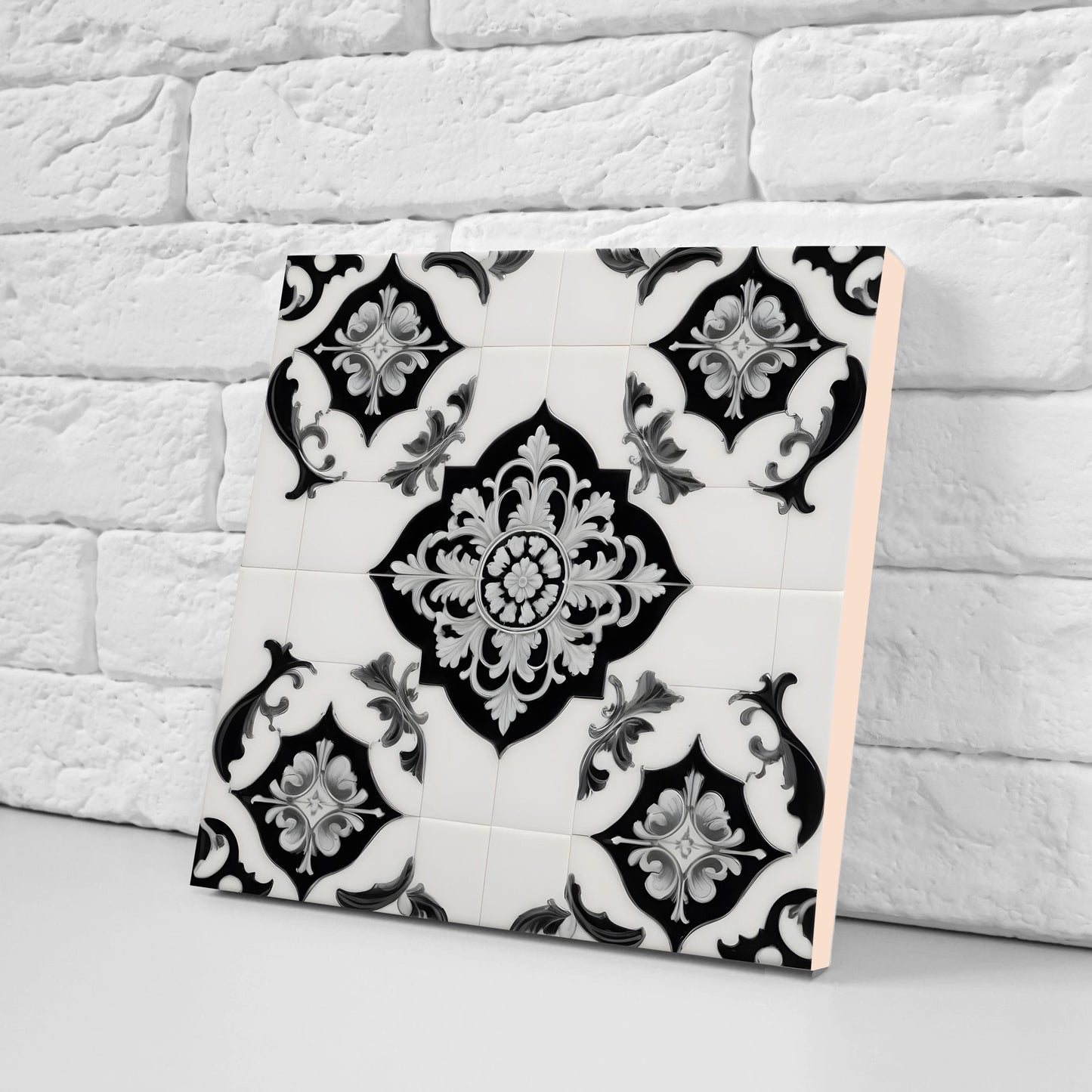 Victorian Tiles - Set of 2 Victorian Wall Decor Ceramic Tiles - Kitchen Backsplash Tiles, Table Decorative Tiles, Bathroom Tiles, Coaster