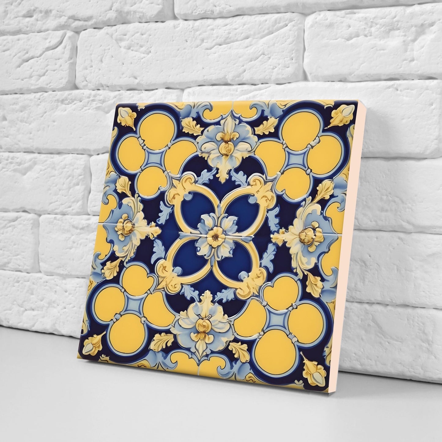 Victorian Tiles - Set of 2 Victorian Wall Decor Ceramic Tiles - Kitchen Backsplash Tiles, Table Decorative Tiles, Bathroom Tiles, Coaster