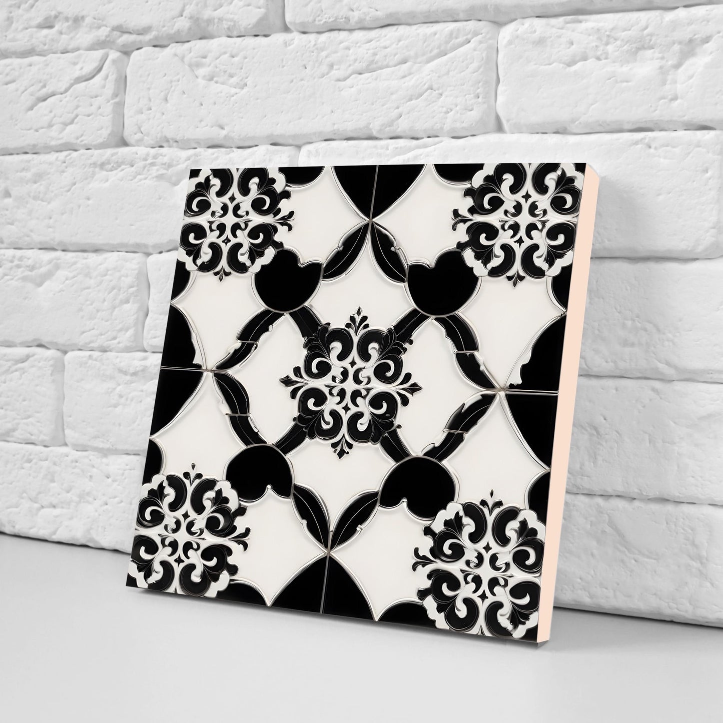 Victorian Tiles - Set of 2 Victorian Wall Decor Ceramic Tiles - Kitchen Backsplash Tiles, Table Decorative Tiles, Bathroom Tiles, Coaster