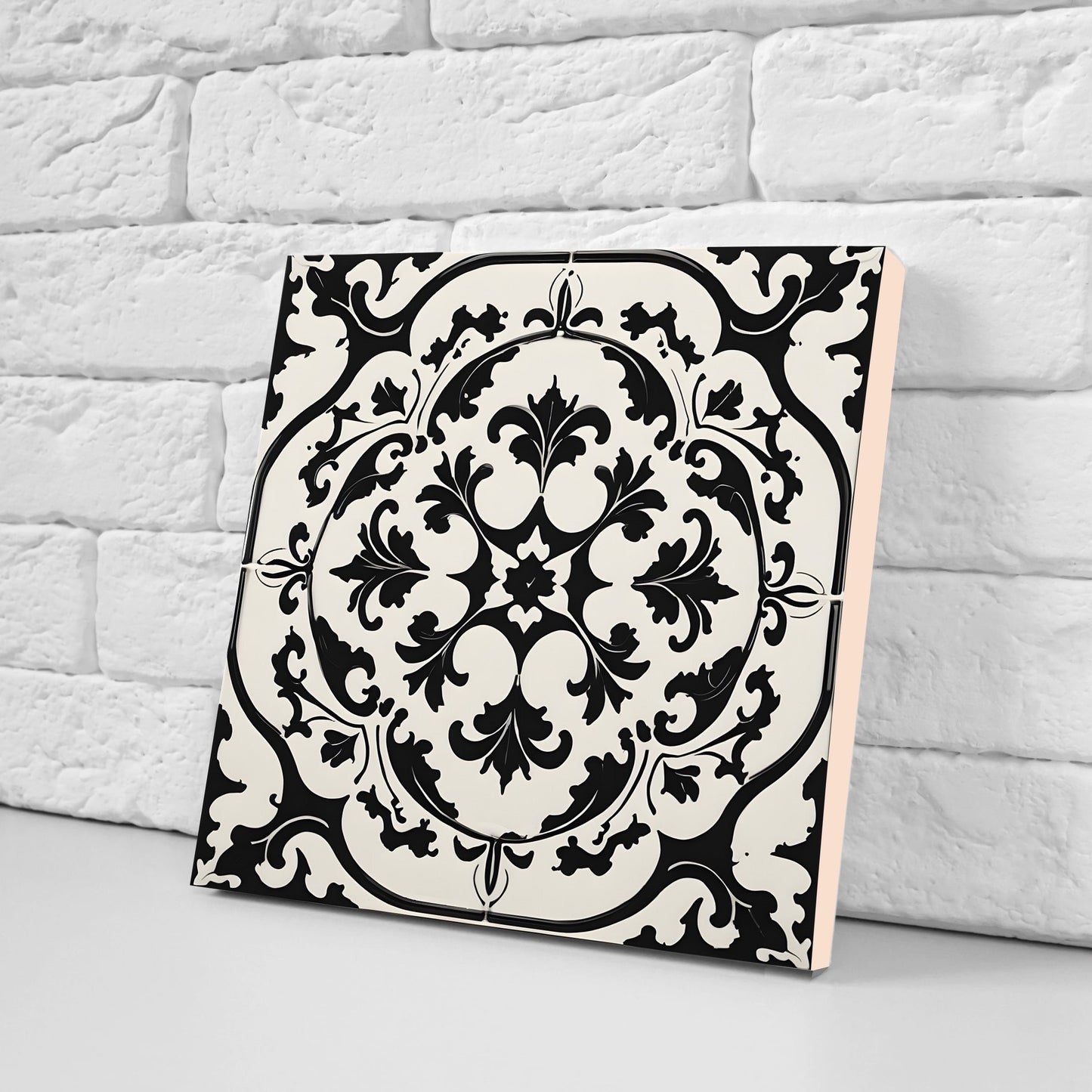 Victorian Tiles - Set of 2 Victorian Wall Decor Ceramic Tiles - Kitchen Backsplash Tiles, Table Decorative Tiles, Bathroom Tiles, Coaster