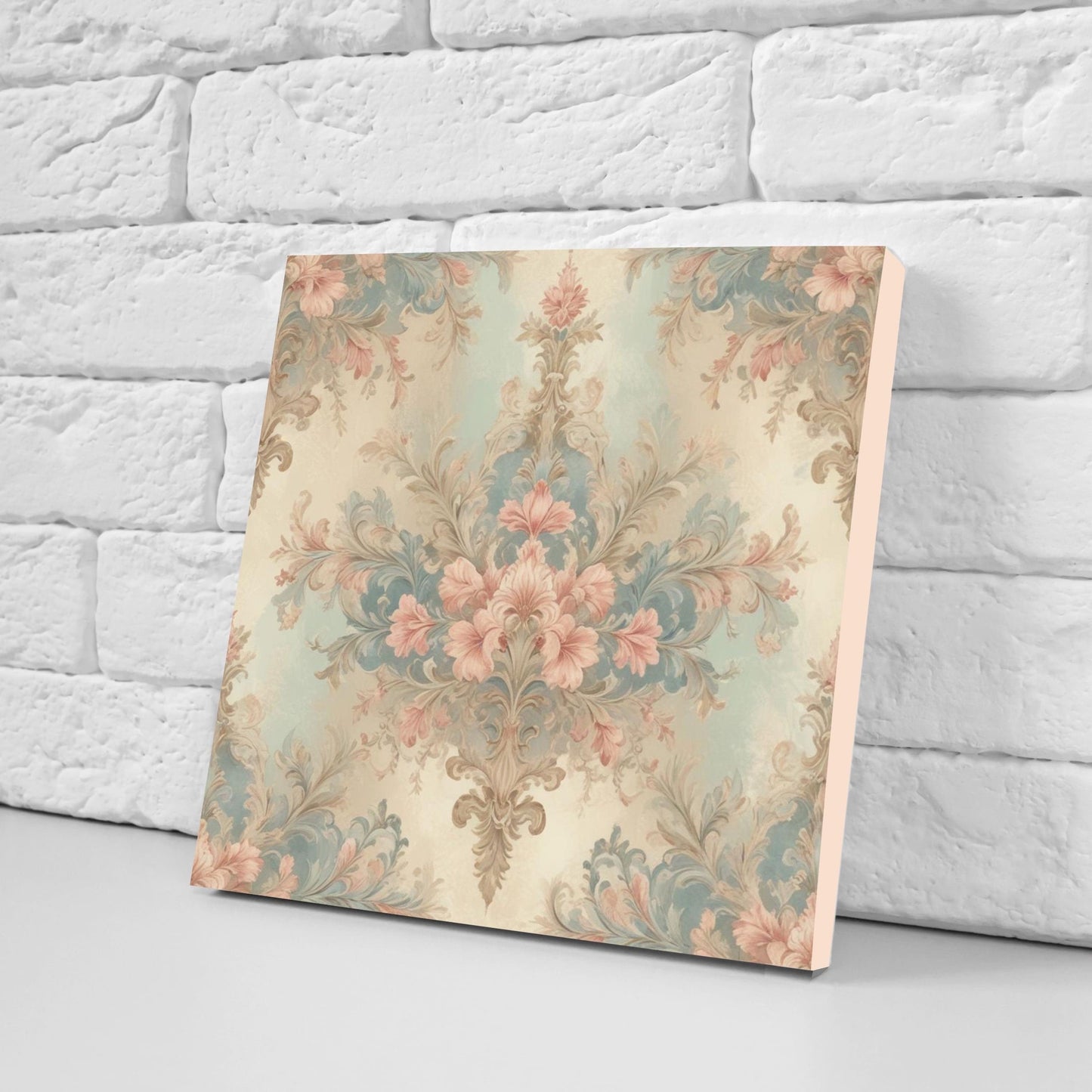 Victorian Tiles - Set of 2 Victorian Wall Decor Ceramic Tiles - Kitchen Backsplash Tiles, Table Decorative Tiles, Bathroom Tiles, Coaster