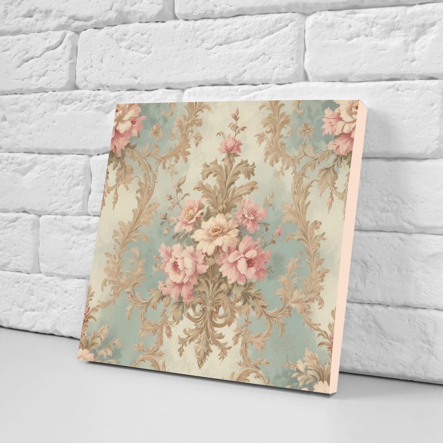 Victorian Tiles - Set of 2 Victorian Wall Decor Ceramic Tiles - Kitchen Backsplash Tiles, Table Decorative Tiles, Bathroom Tiles, Coaster