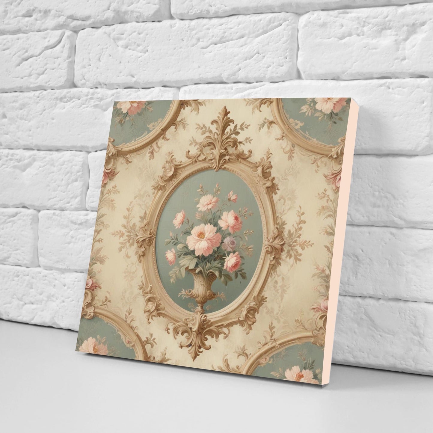 Victorian Tiles - Set of 2 Victorian Wall Decor Ceramic Tiles - Kitchen Backsplash Tiles, Table Decorative Tiles, Bathroom Tiles, Coaster
