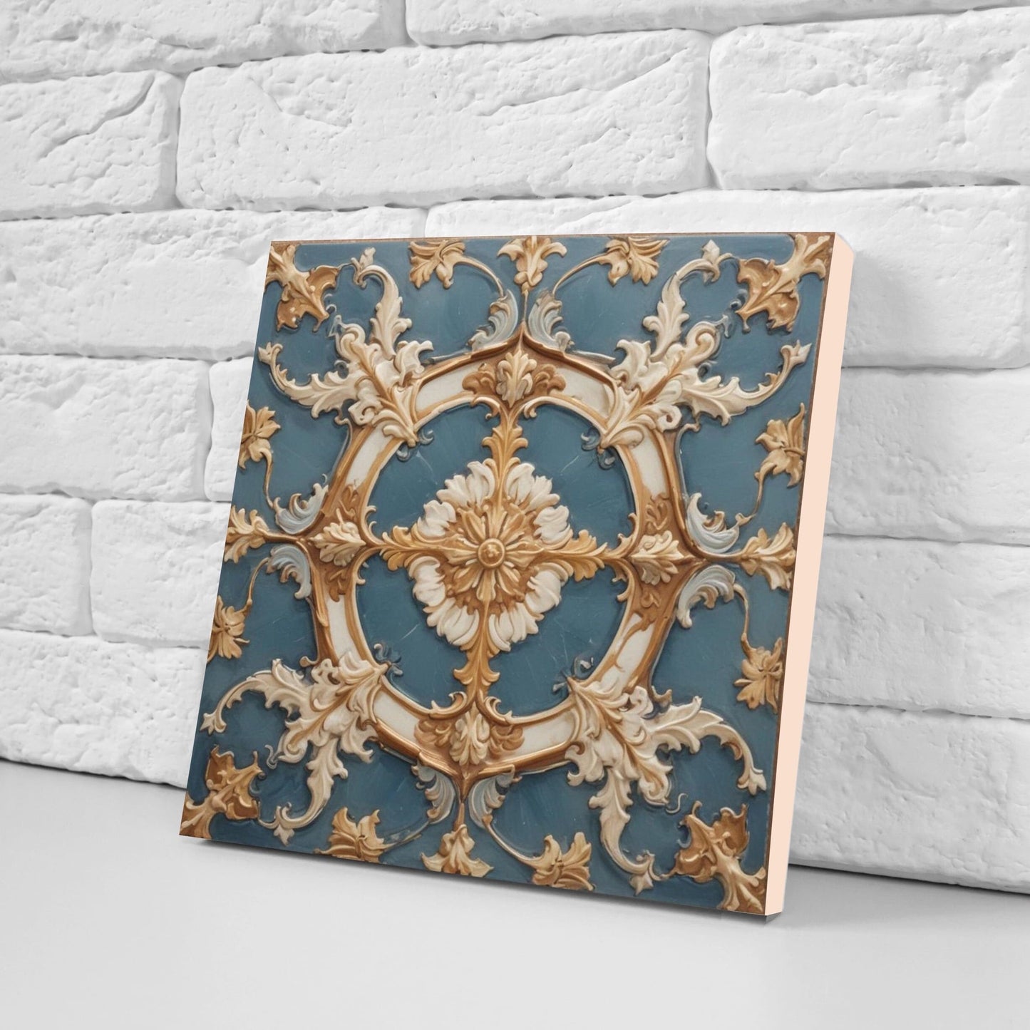 Victorian Tiles - Set of 2 Victorian Wall Decor Ceramic Tiles - Kitchen Backsplash Tiles, Table Decorative Tiles, Bathroom Tiles, Coaster