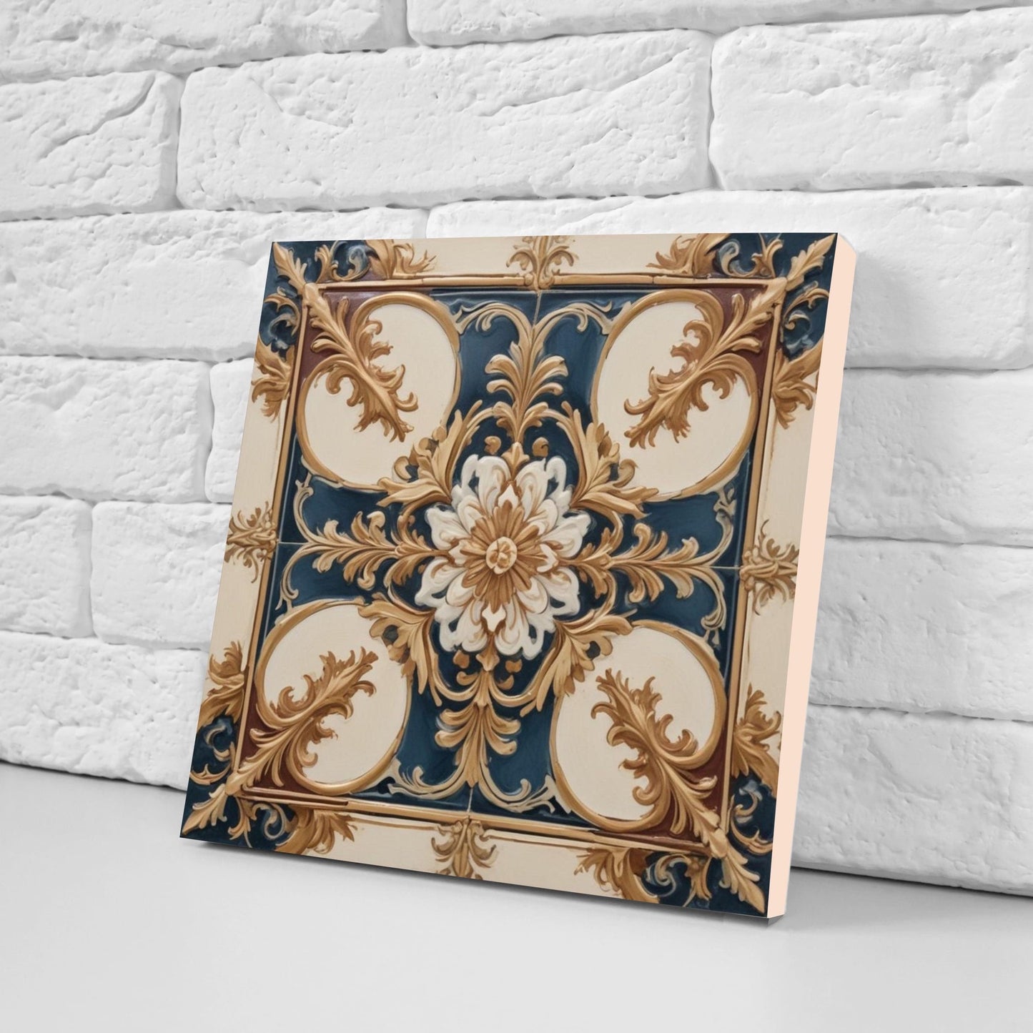 Victorian Tiles - Set of 2 Victorian Wall Decor Ceramic Tiles - Kitchen Backsplash Tiles, Table Decorative Tiles, Bathroom Tiles, Coaster