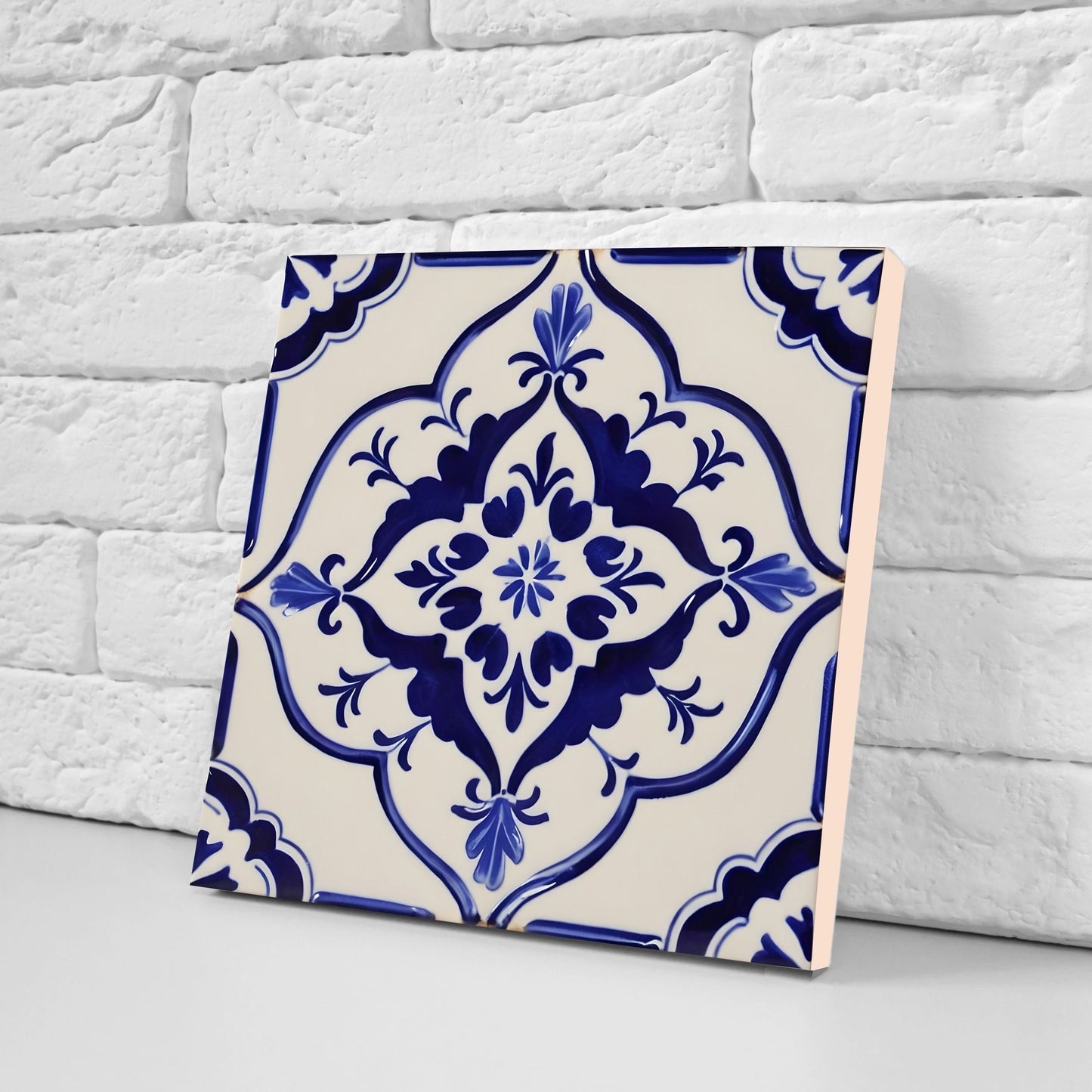 Spanish Ceramic Tiles - Set of 2 Spanish Wall Decor Tiles - Kitchen Backsplash Tiles, Table Decorative Tiles, Bathroom Tiles, Coaster