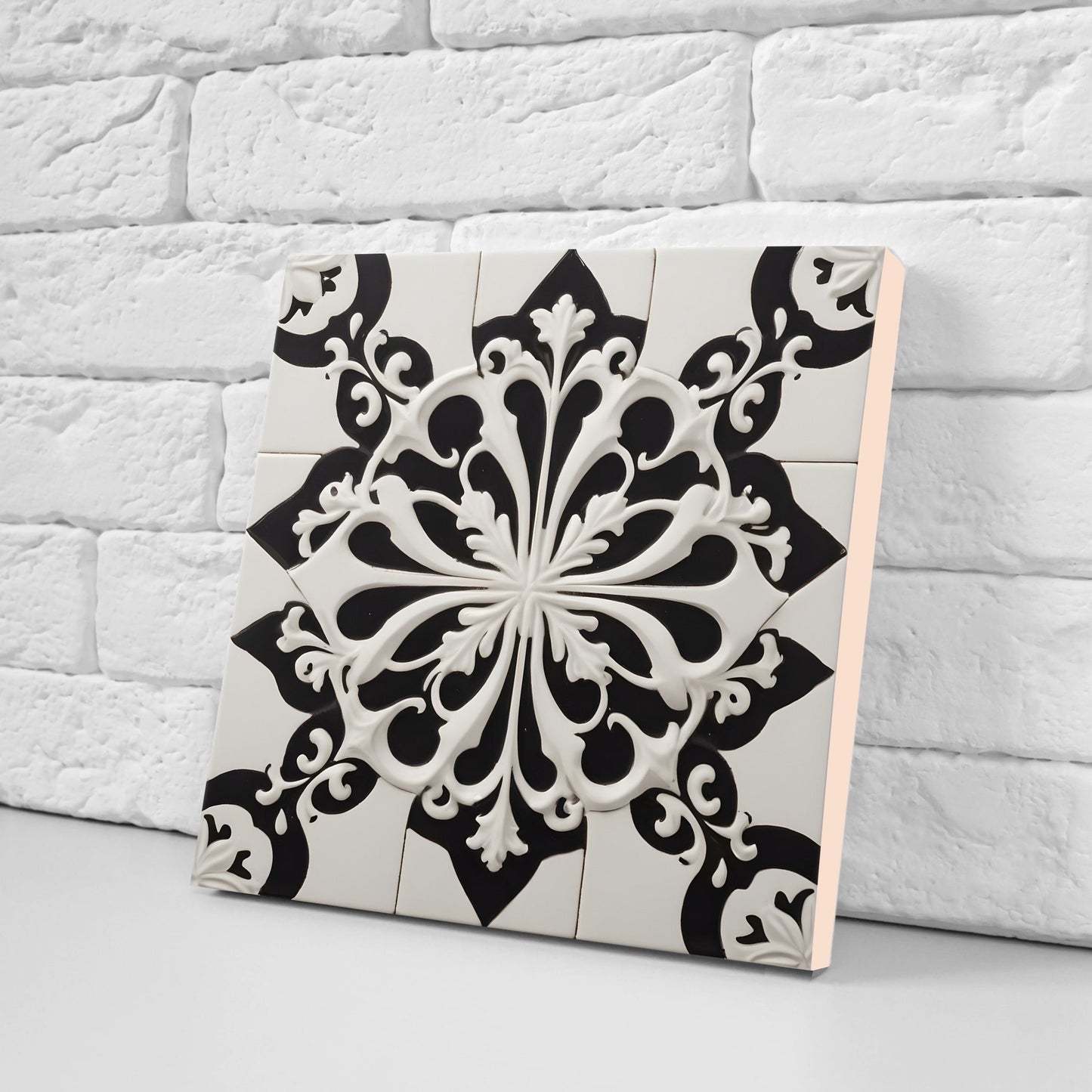 Victorian Tiles - Set of 2 Victorian Wall Decor Ceramic Tiles - Kitchen Backsplash Tiles, Table Decorative Tiles, Bathroom Tiles, Coaster