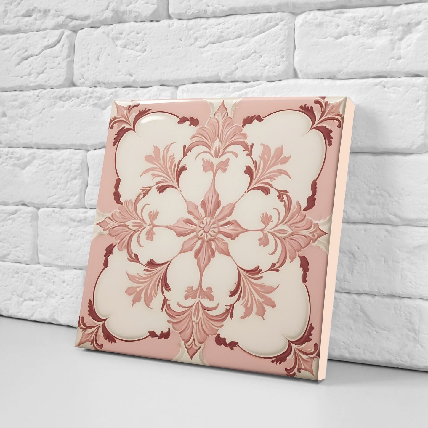Victorian Tiles - Set of 2 Victorian Wall Decor Ceramic Tiles - Kitchen Backsplash Tiles, Table Decorative Tiles, Bathroom Tiles, Coaster