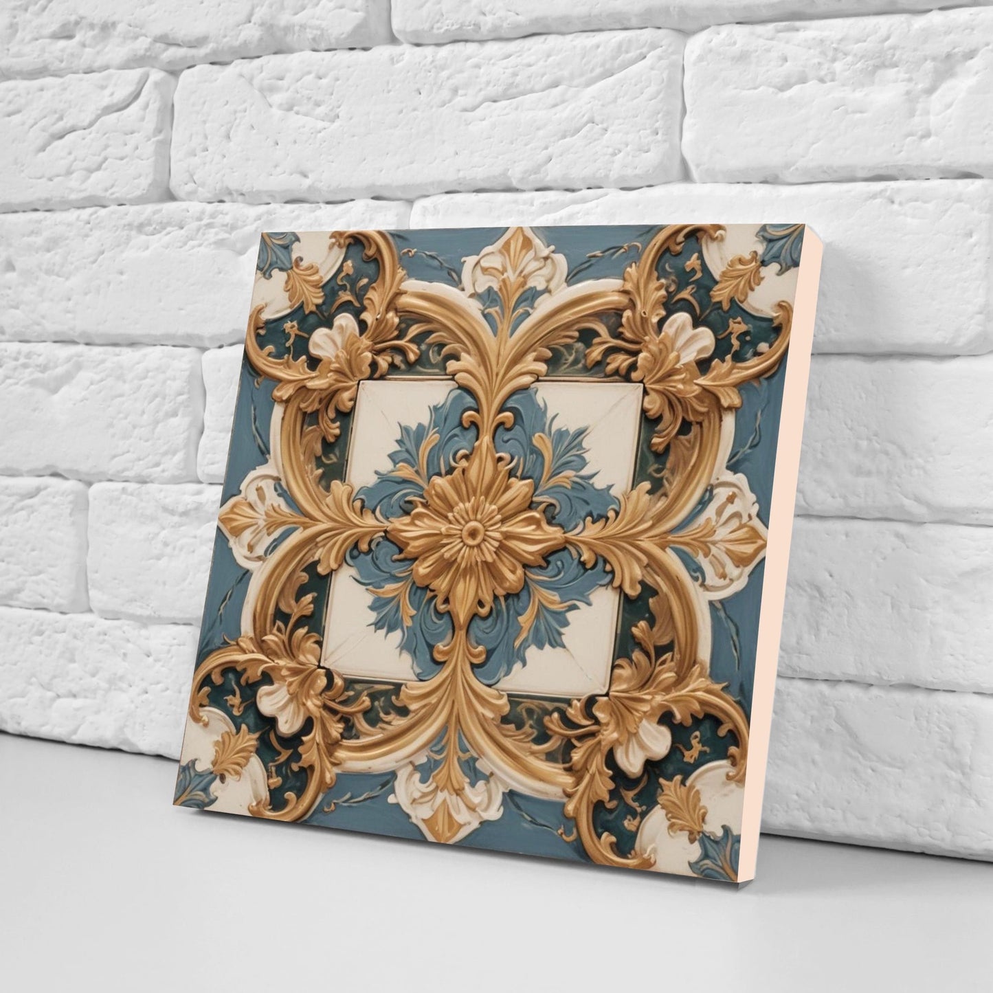 Victorian Tiles - Set of 2 Victorian Wall Decor Ceramic Tiles - Kitchen Backsplash Tiles, Table Decorative Tiles, Bathroom Tiles, Coaster