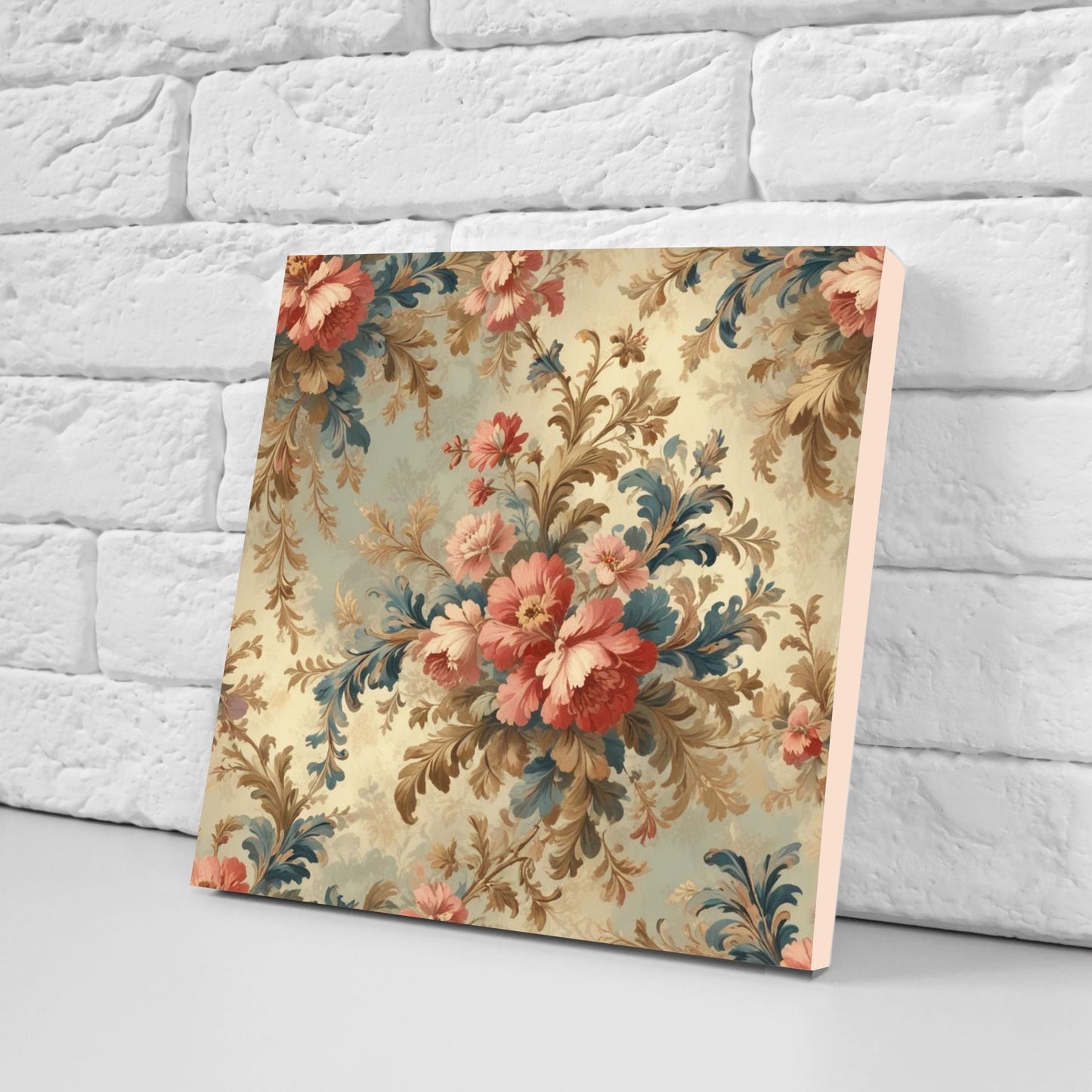 Victorian Tiles - Set of 2 Victorian Wall Decor Ceramic Tiles - Kitchen Backsplash Tiles, Table Decorative Tiles, Bathroom Tiles, Coaster